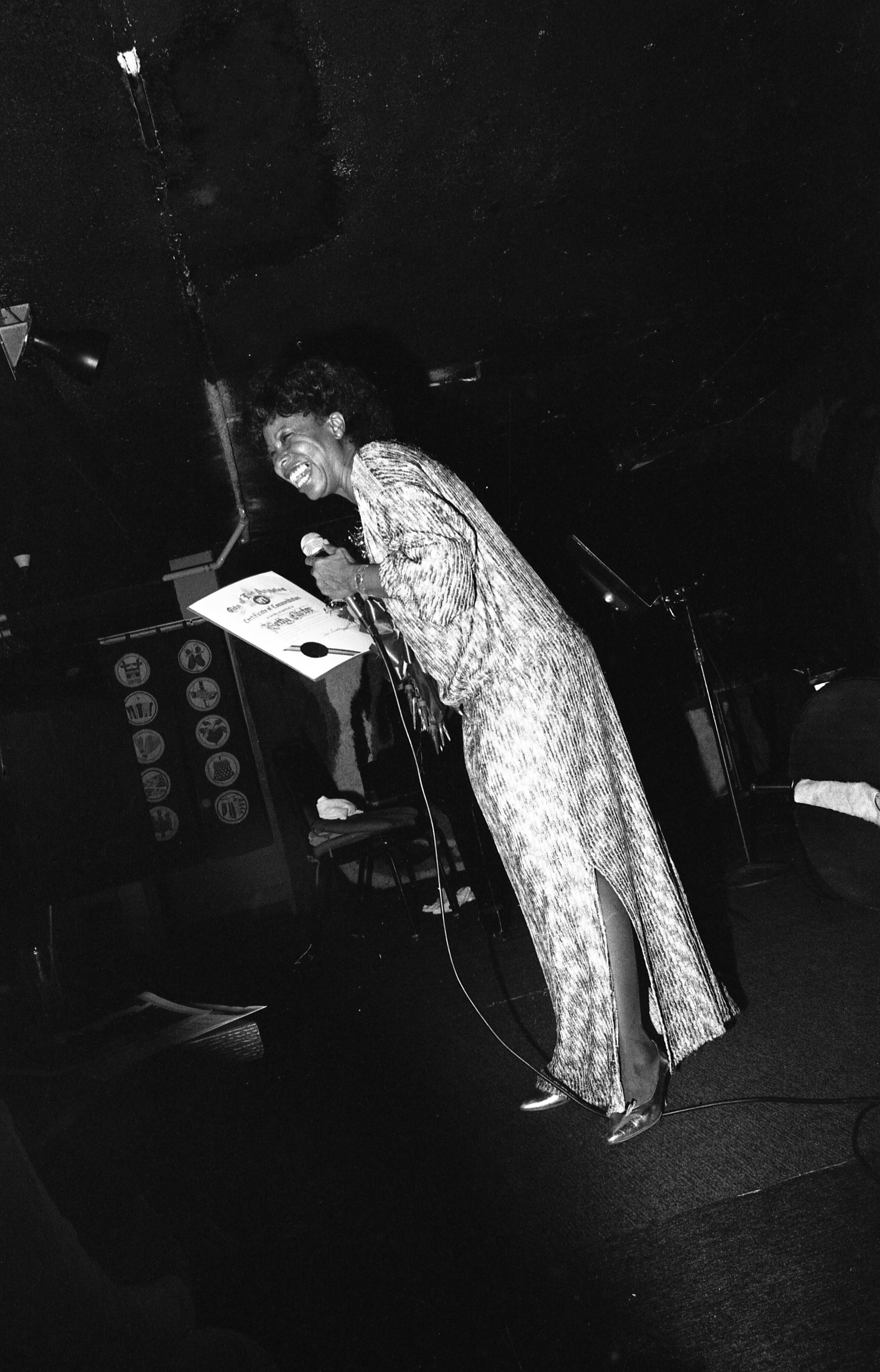 Betty Carter receiving award, Los Angeles, about 1979. (2/2)