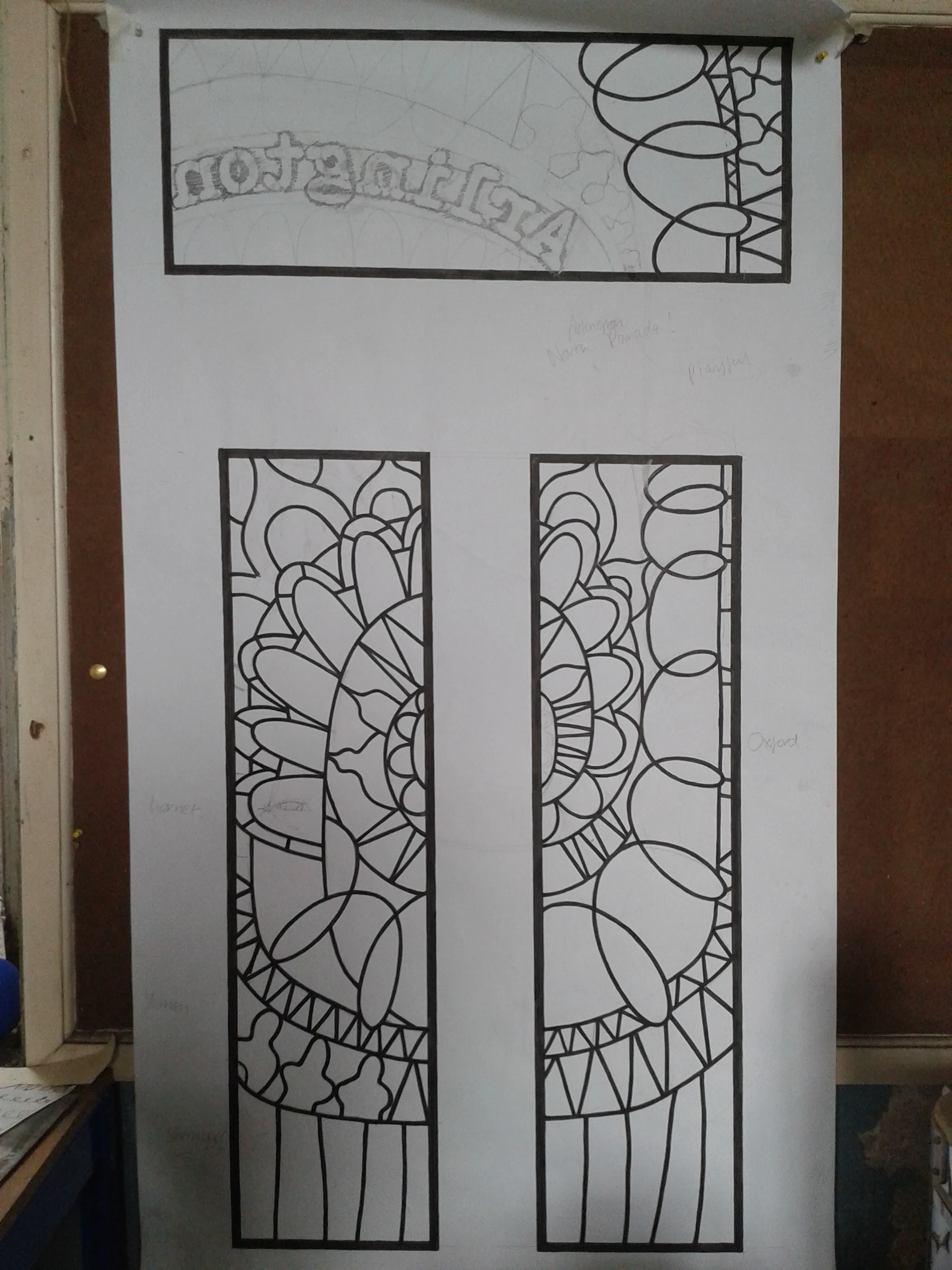 Cartoon in process.