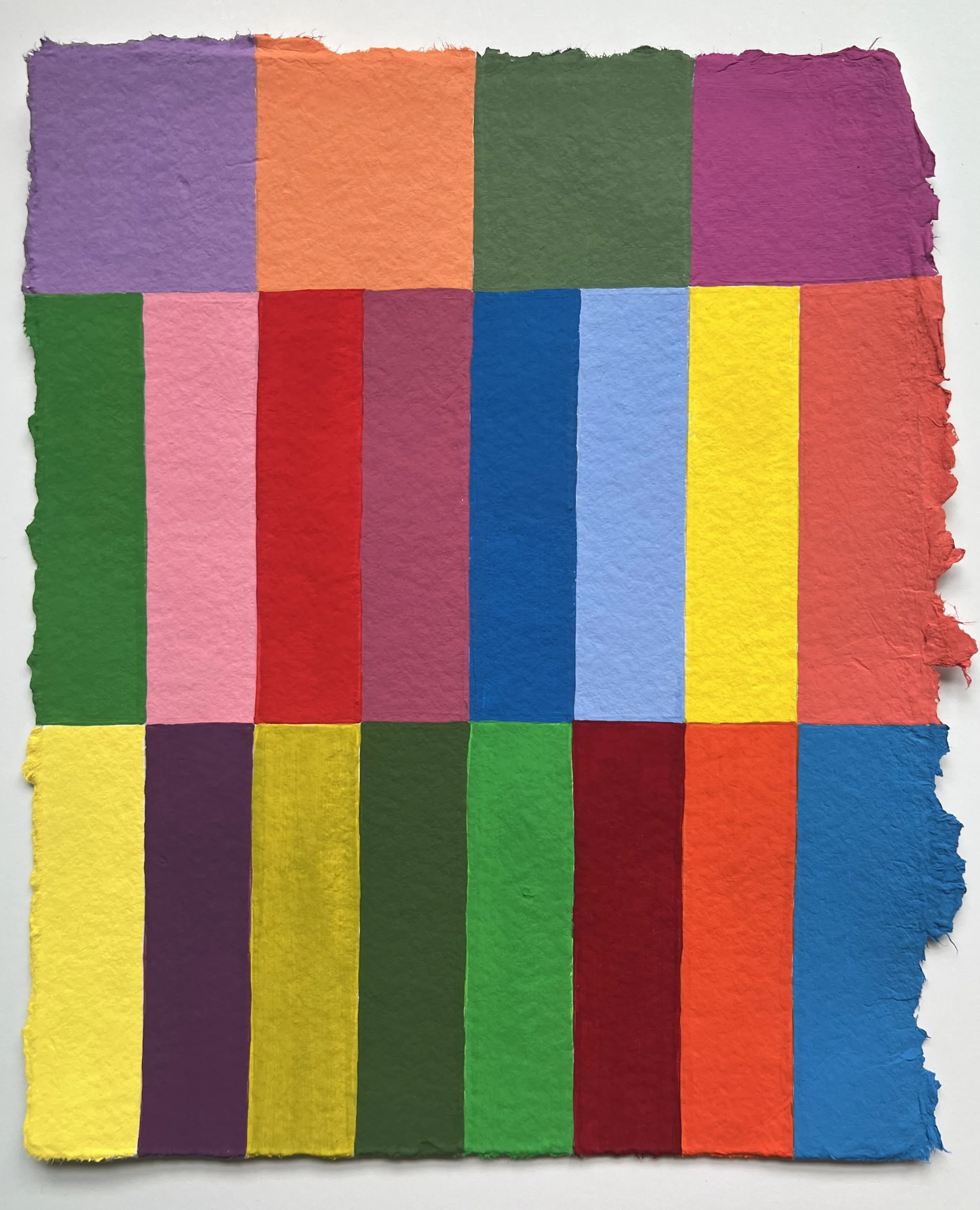 4 Squares at the top and 2 Rows