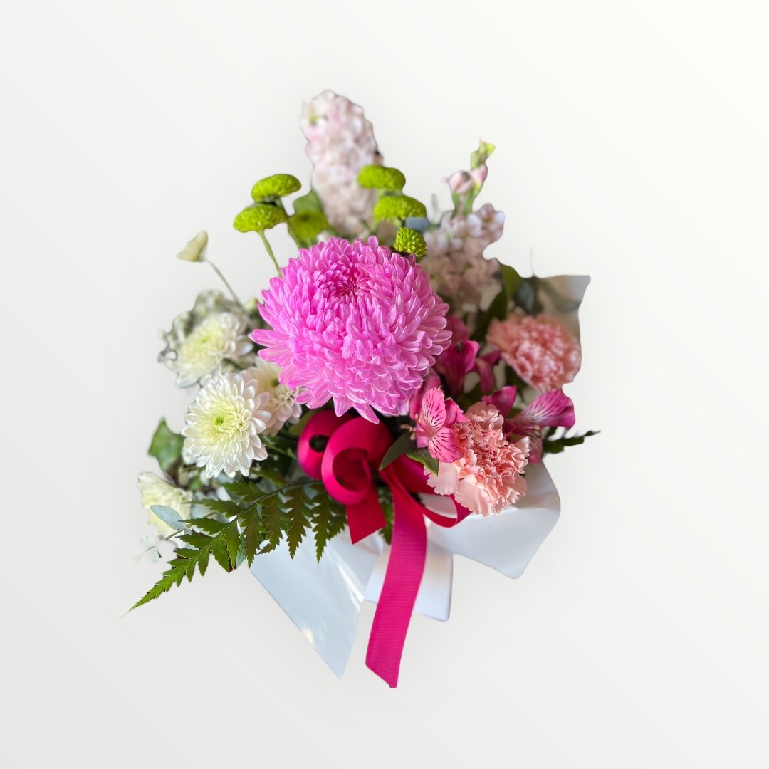 Louise Fresh flower Arrangement pinks, white and Green