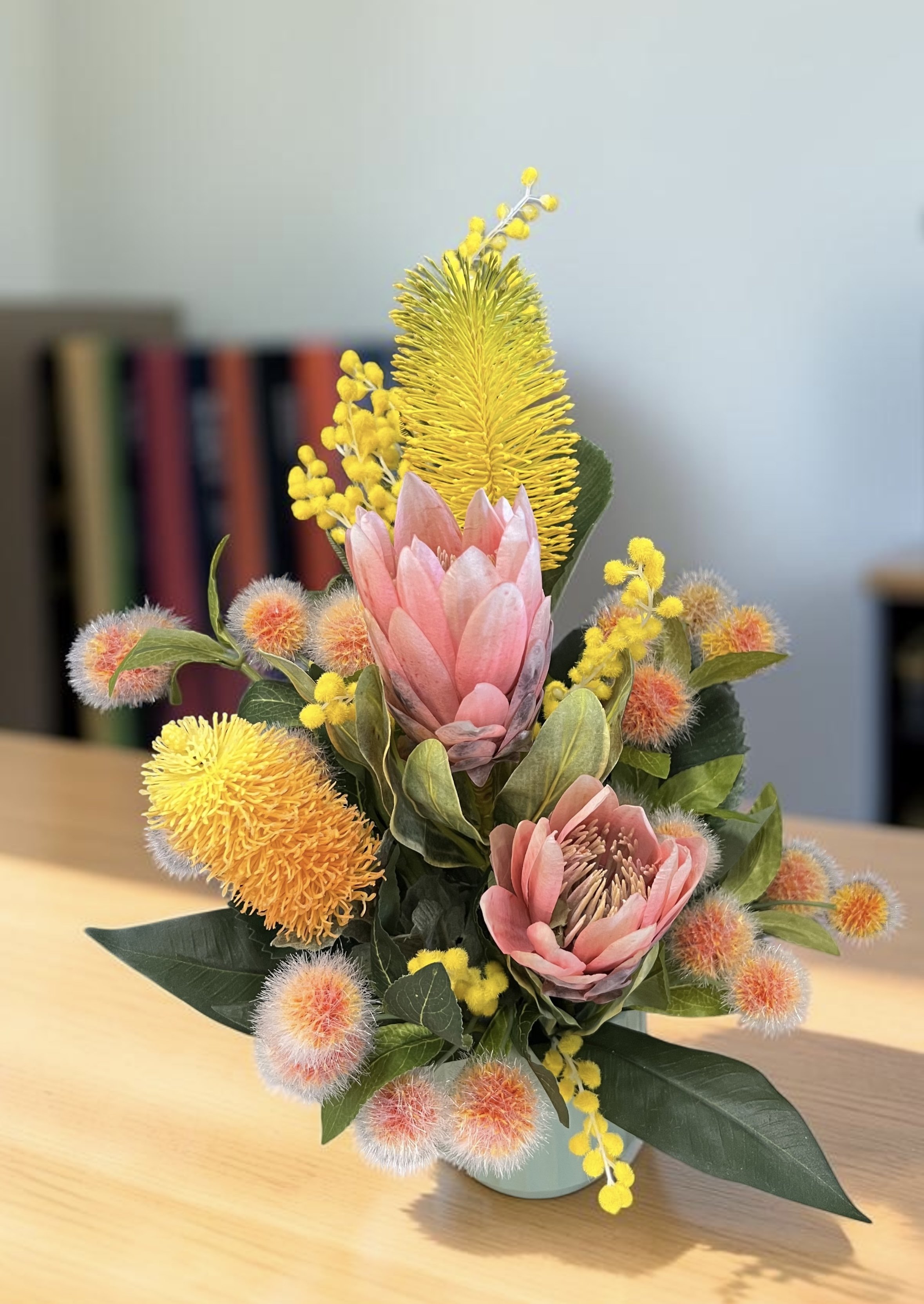 Sunny Australiana Silk Native Flower Arrangement | Lilypilly Florist South Perth