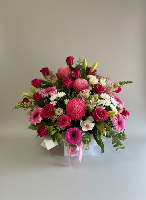 large pink flower arrangement by Lilypilly Perth.PNG