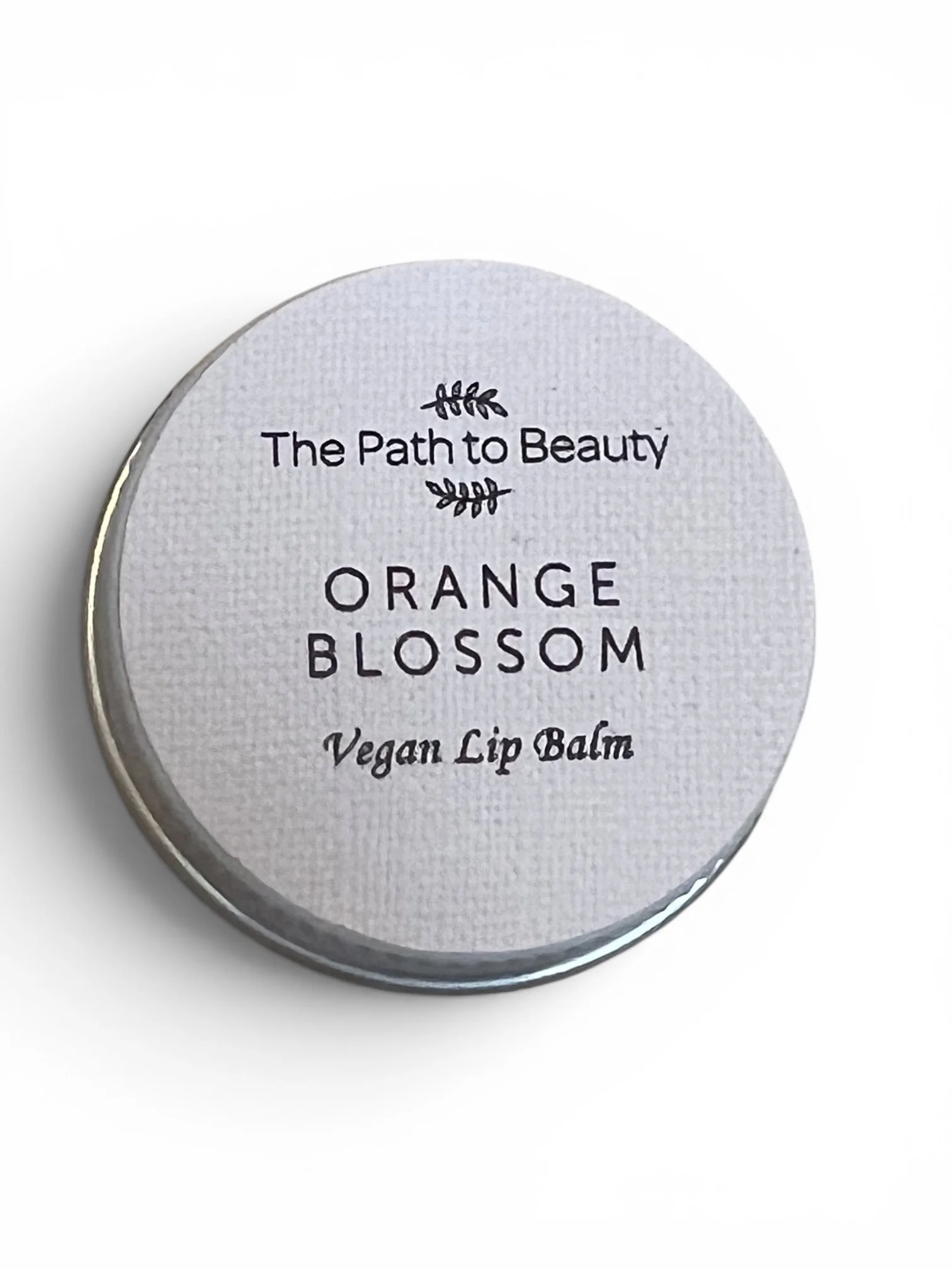 Path to Beauty Orange Blossom natural lip balm nourishing lip care gift