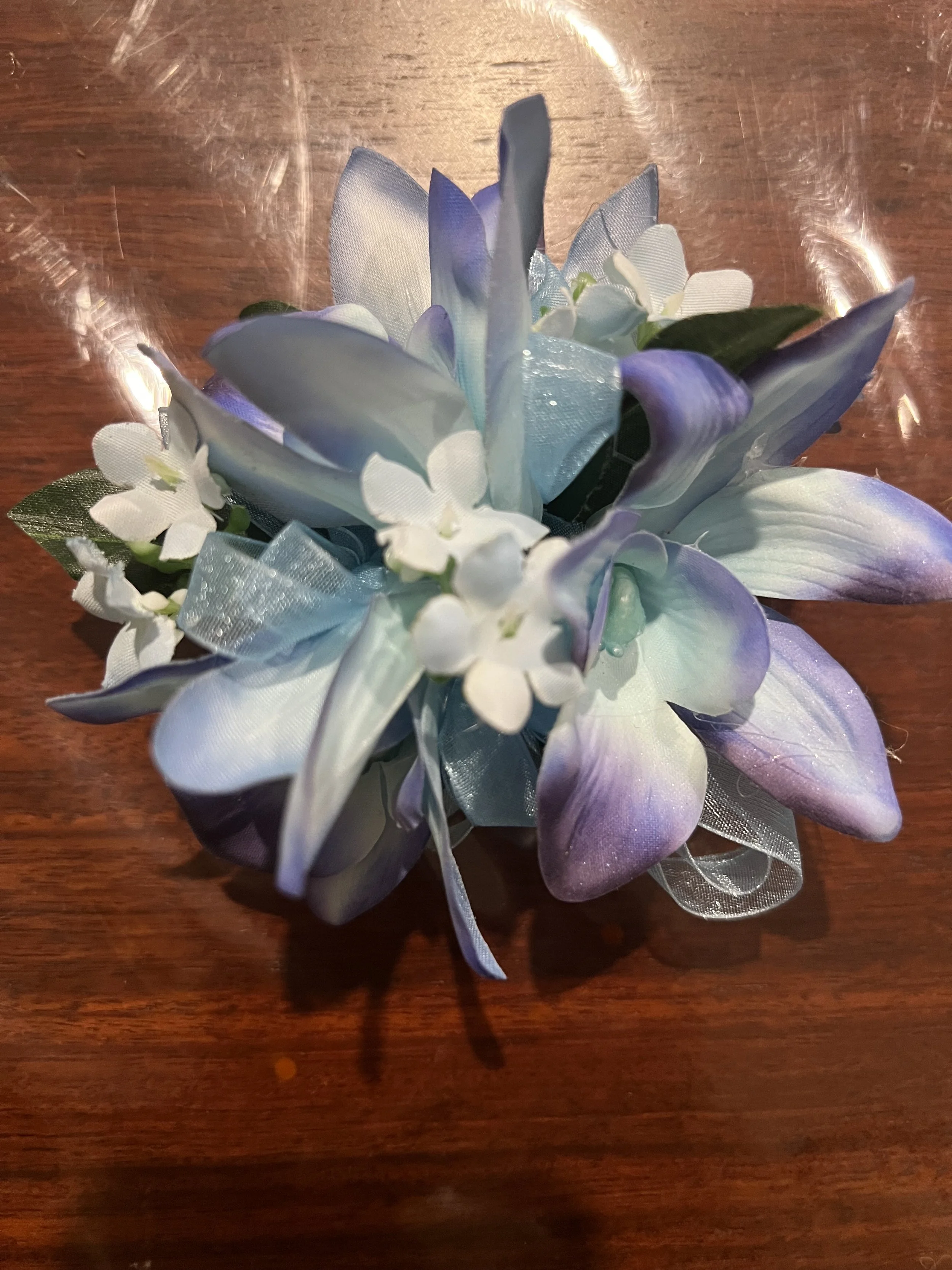 blue sky corsage by Lilypilly
