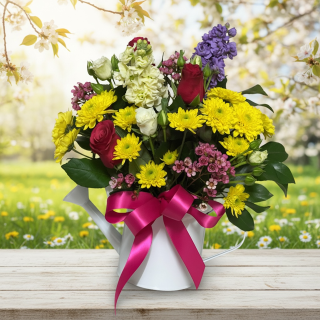 Springtime Watering Can