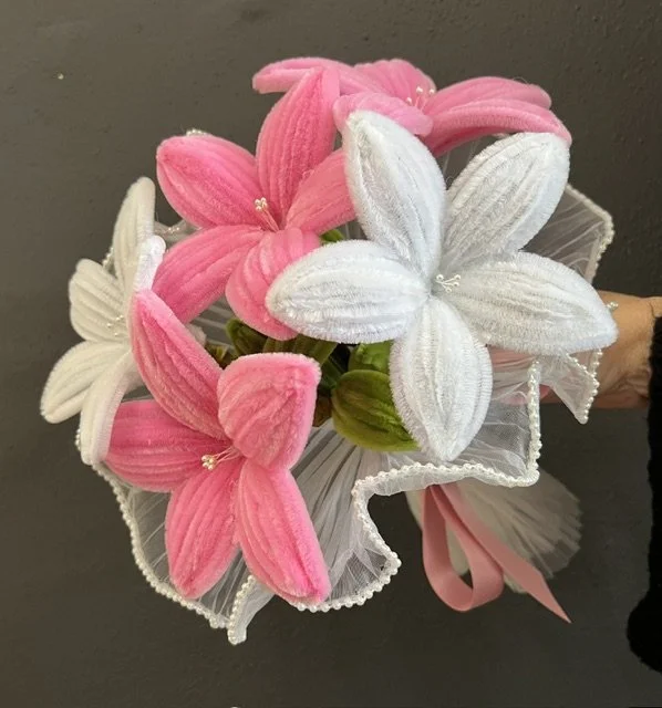Forever flowers Everlasting  Lily bouquet handcrafted in-store by Lilypilly Perth