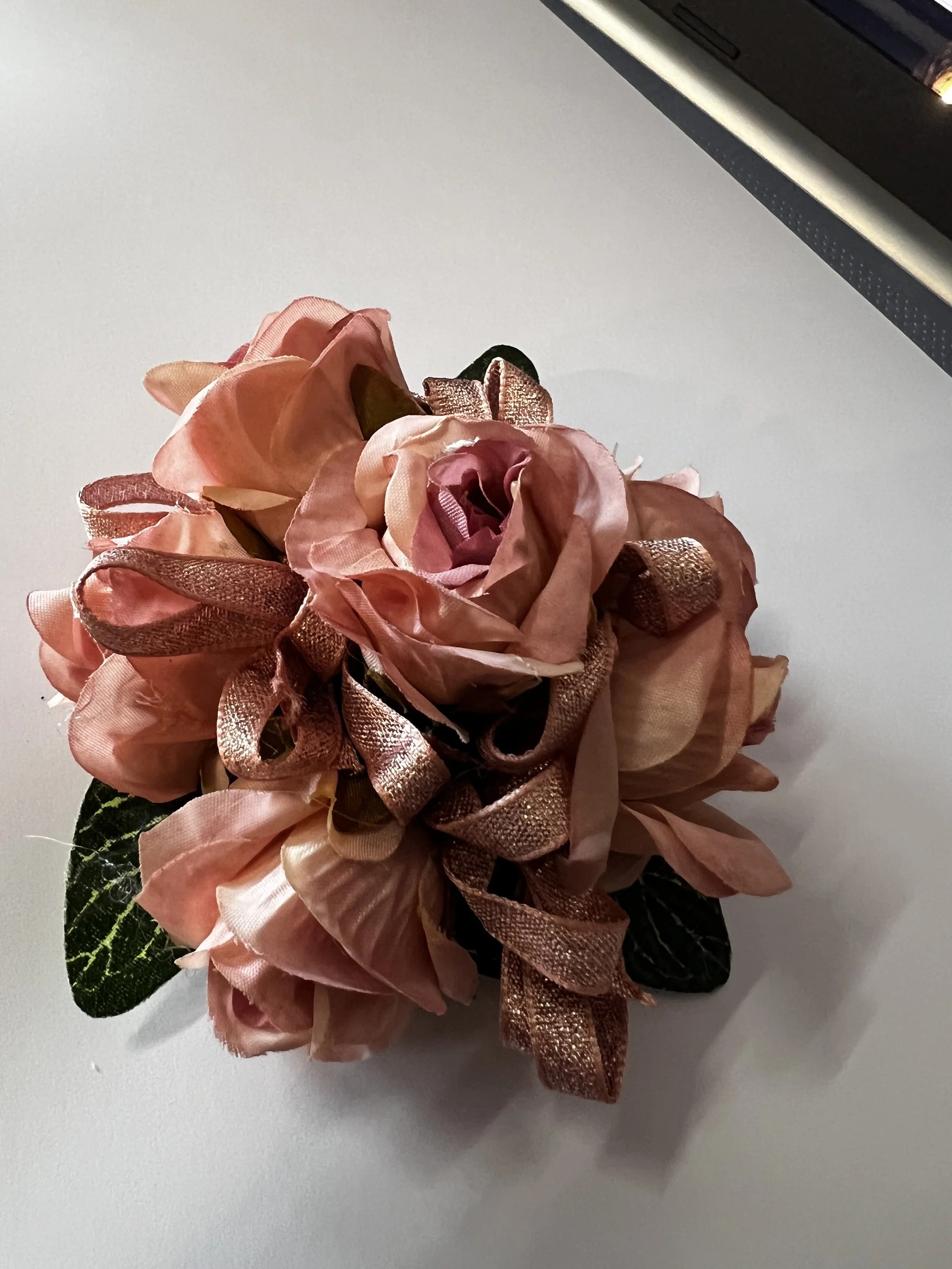 Antique rose silk