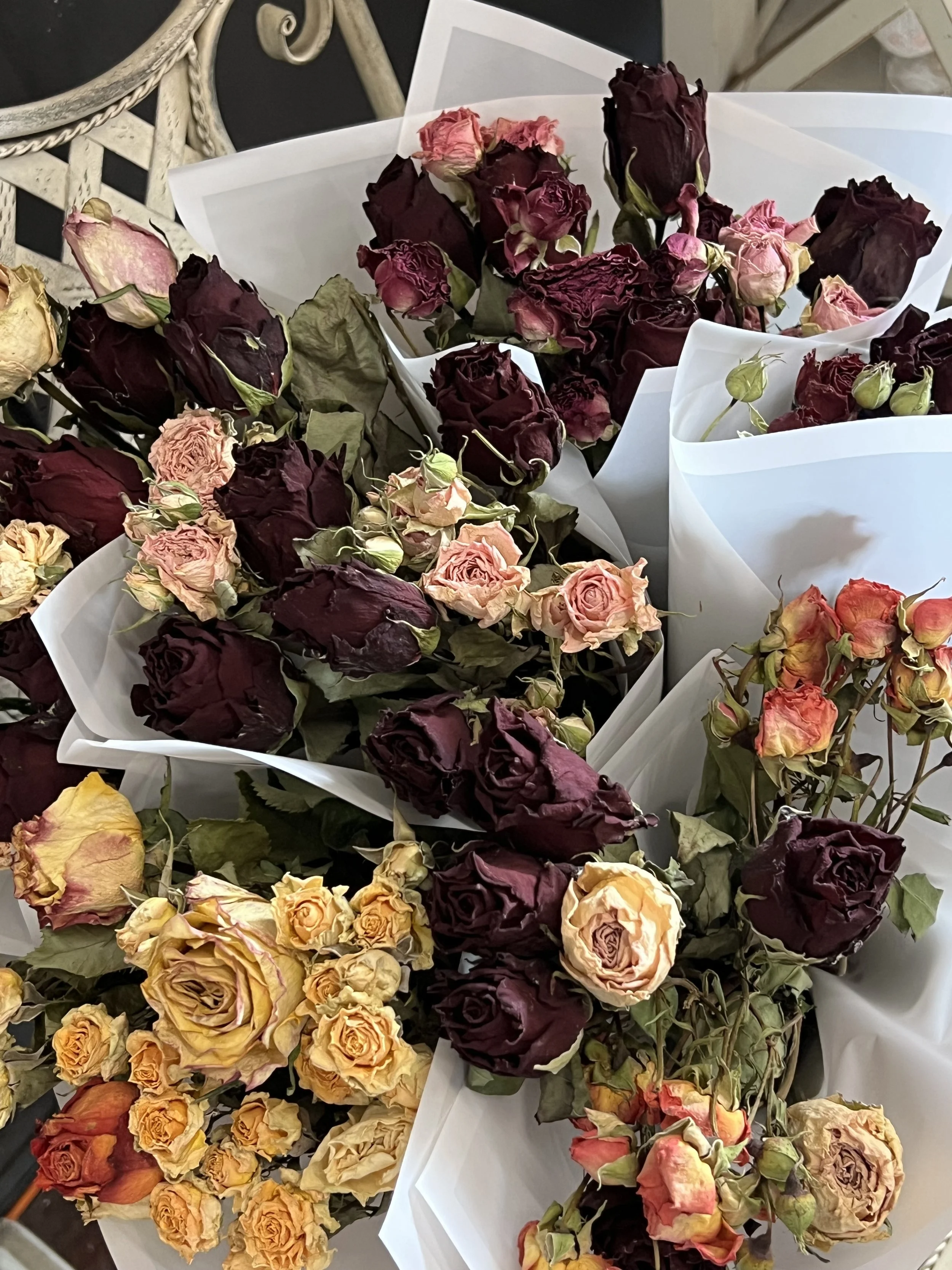 Flower Day dried rose bouquet in mixed colours, a lasting friendship gift from Lilypilly Florist