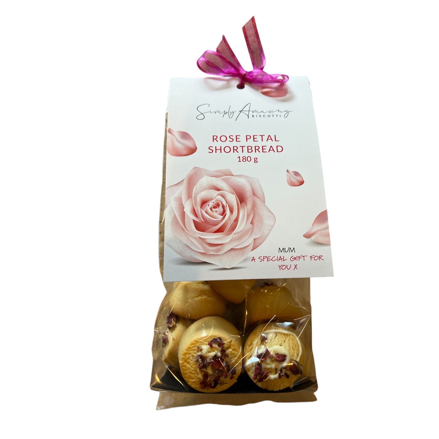 Simply Amazing Biscotti Rose Petal Shortbread