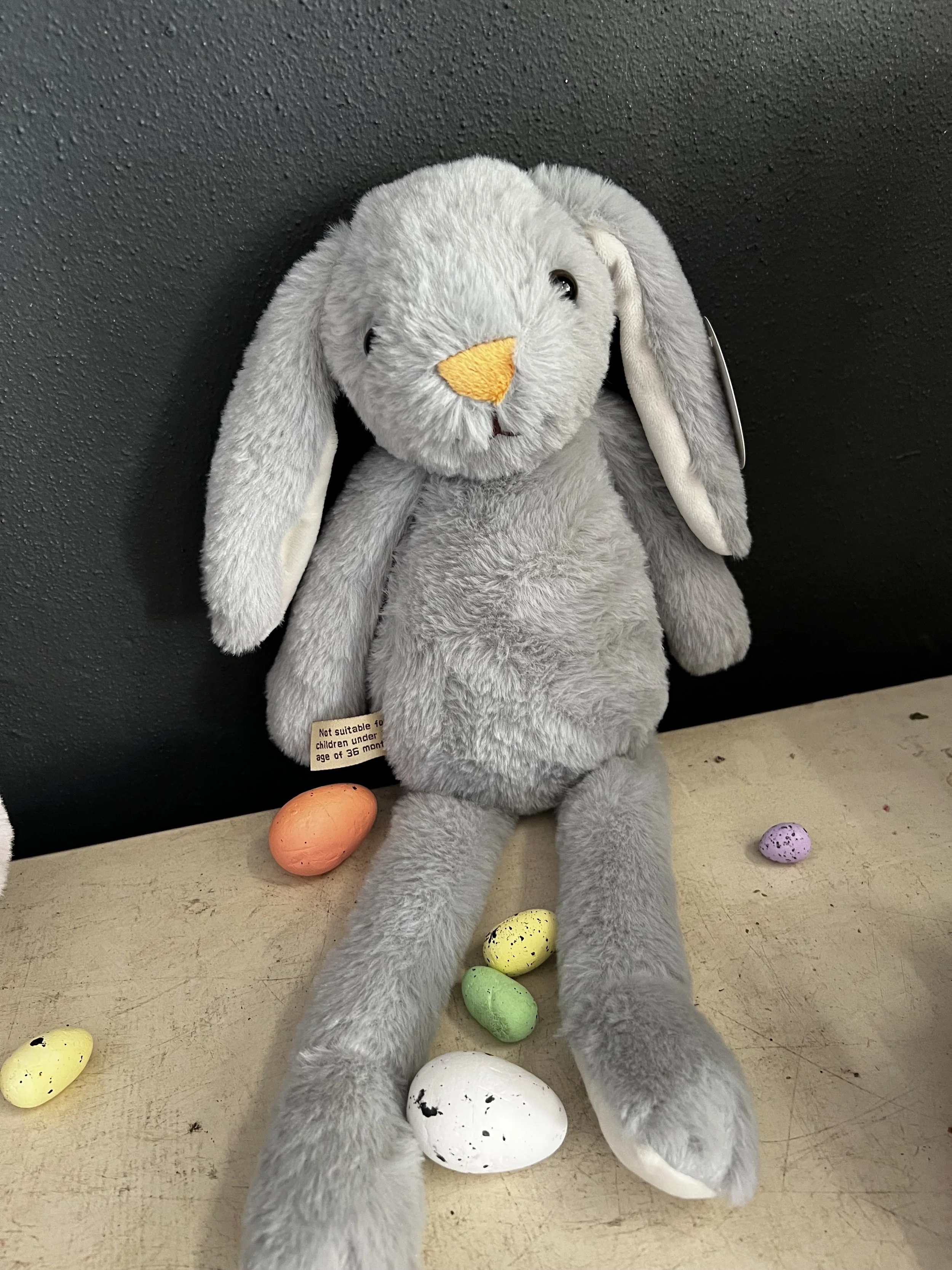 Plush Grey Rabbit @ Lilypilly