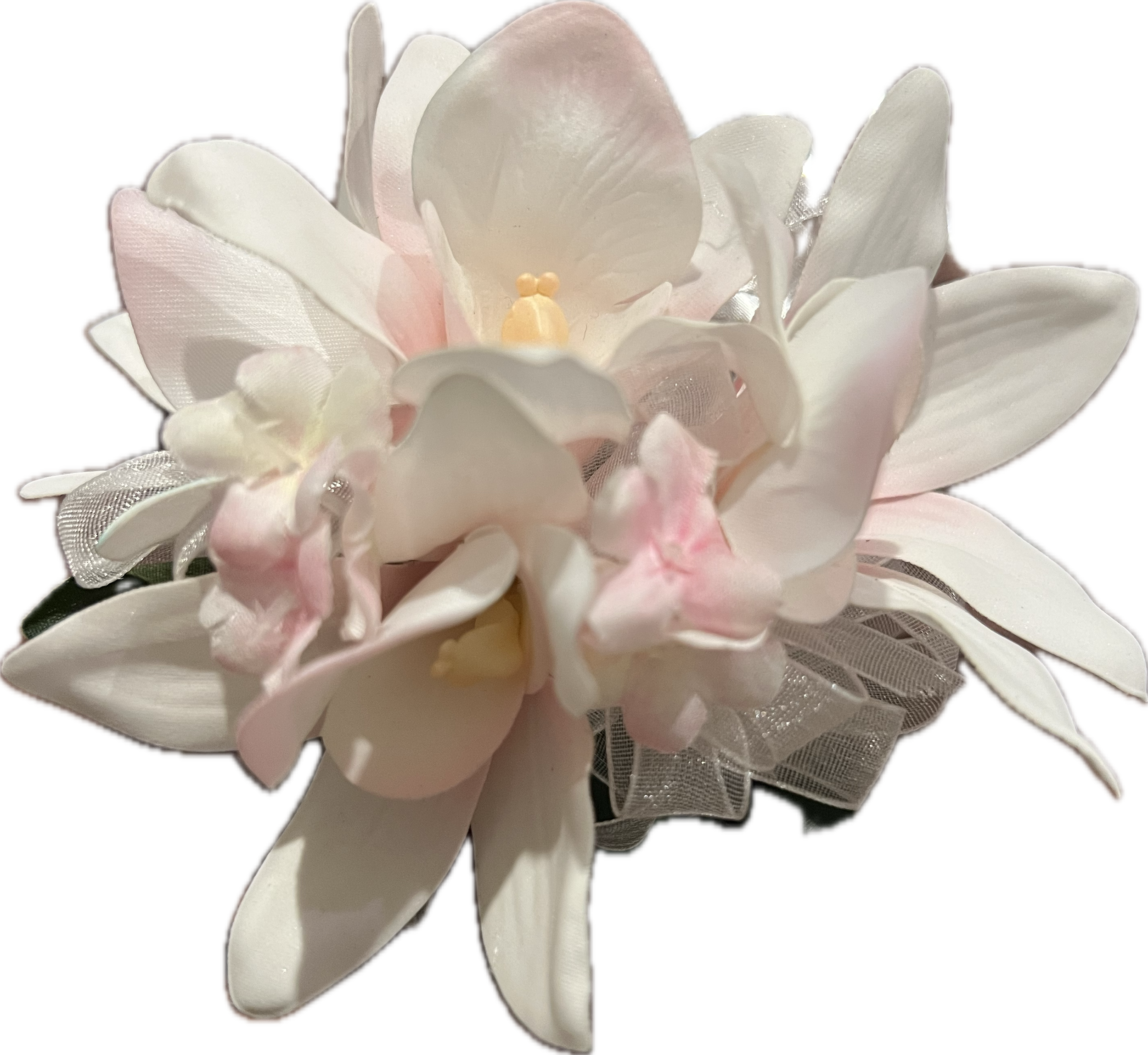 pretty pale pink corsage by lilypilly