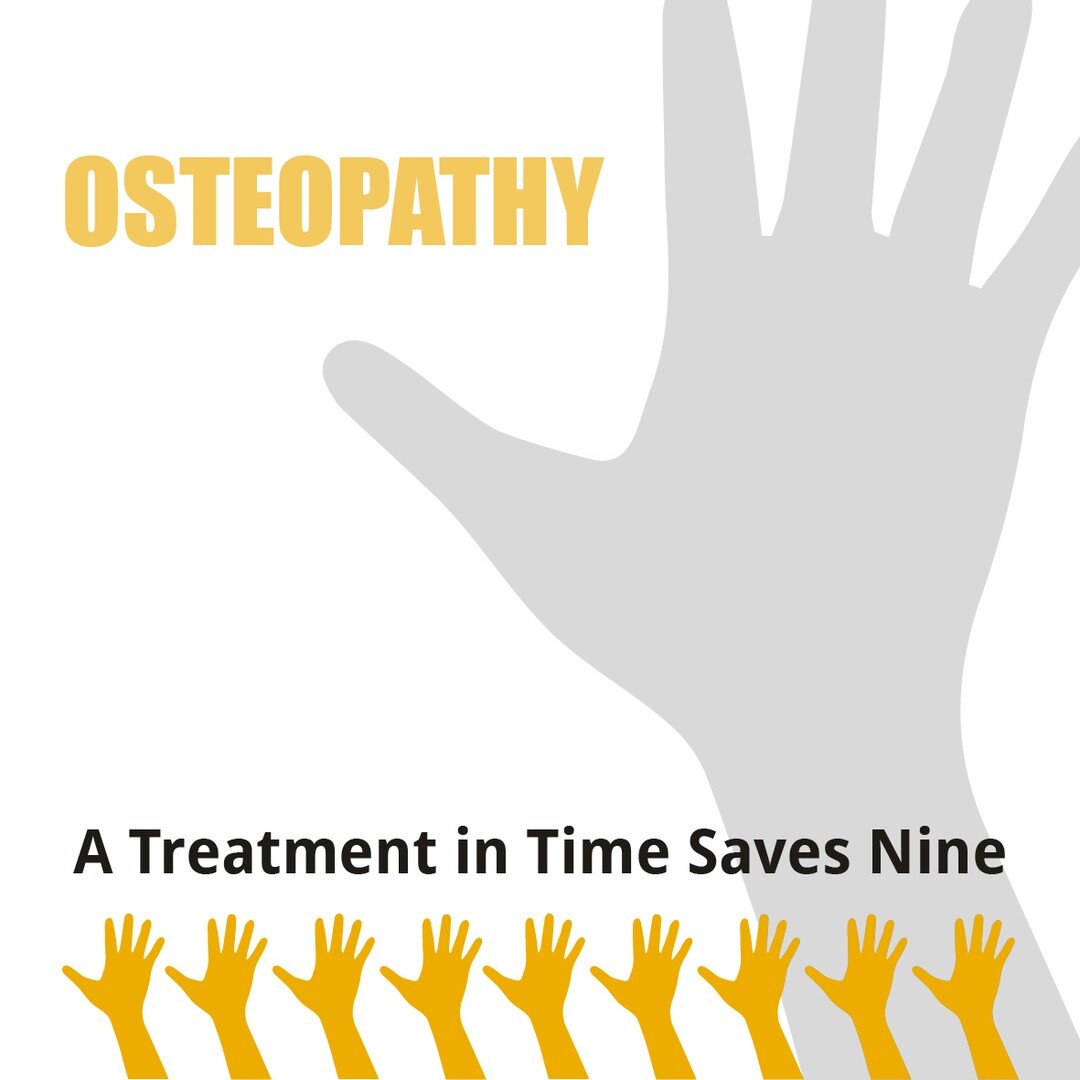 Don't wait, an injury seen straight away may well prevent unnecessary suffering, time and money spent on treatment. Give us a ring if you want to talk about how we might be able to help. 

01273 480 900. 

#osteopathyinlewes #lewesosteopath #osteopat