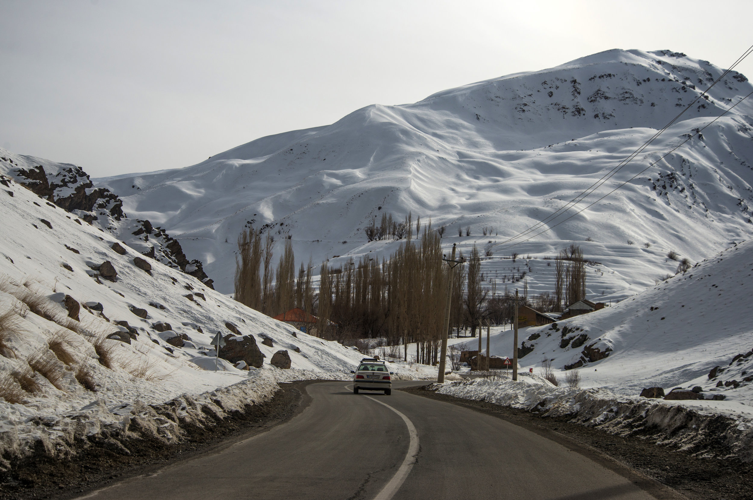  Road towards ski resorts in the North of Tehran 
