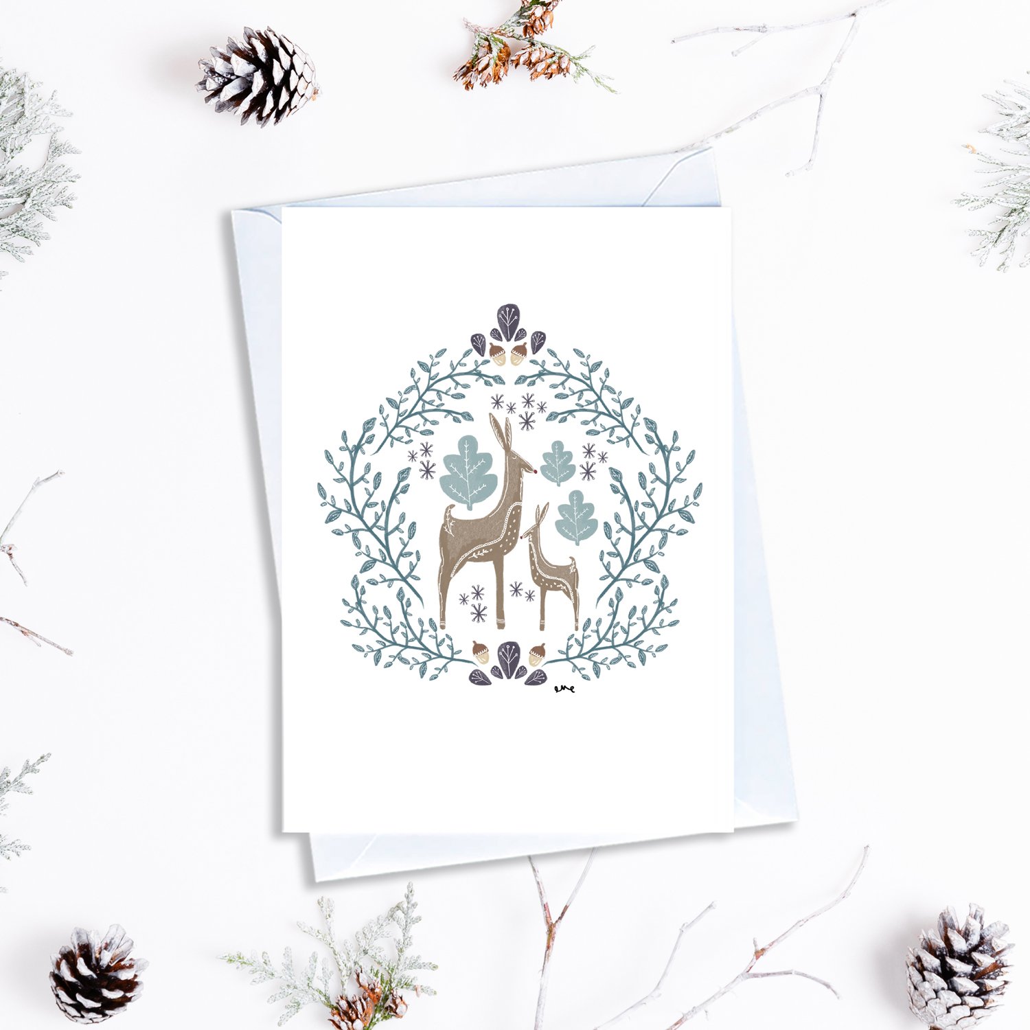 Elephantstones-Illustrated-Christmas-Cards-2021-Scandi-Deer-Square.jpg