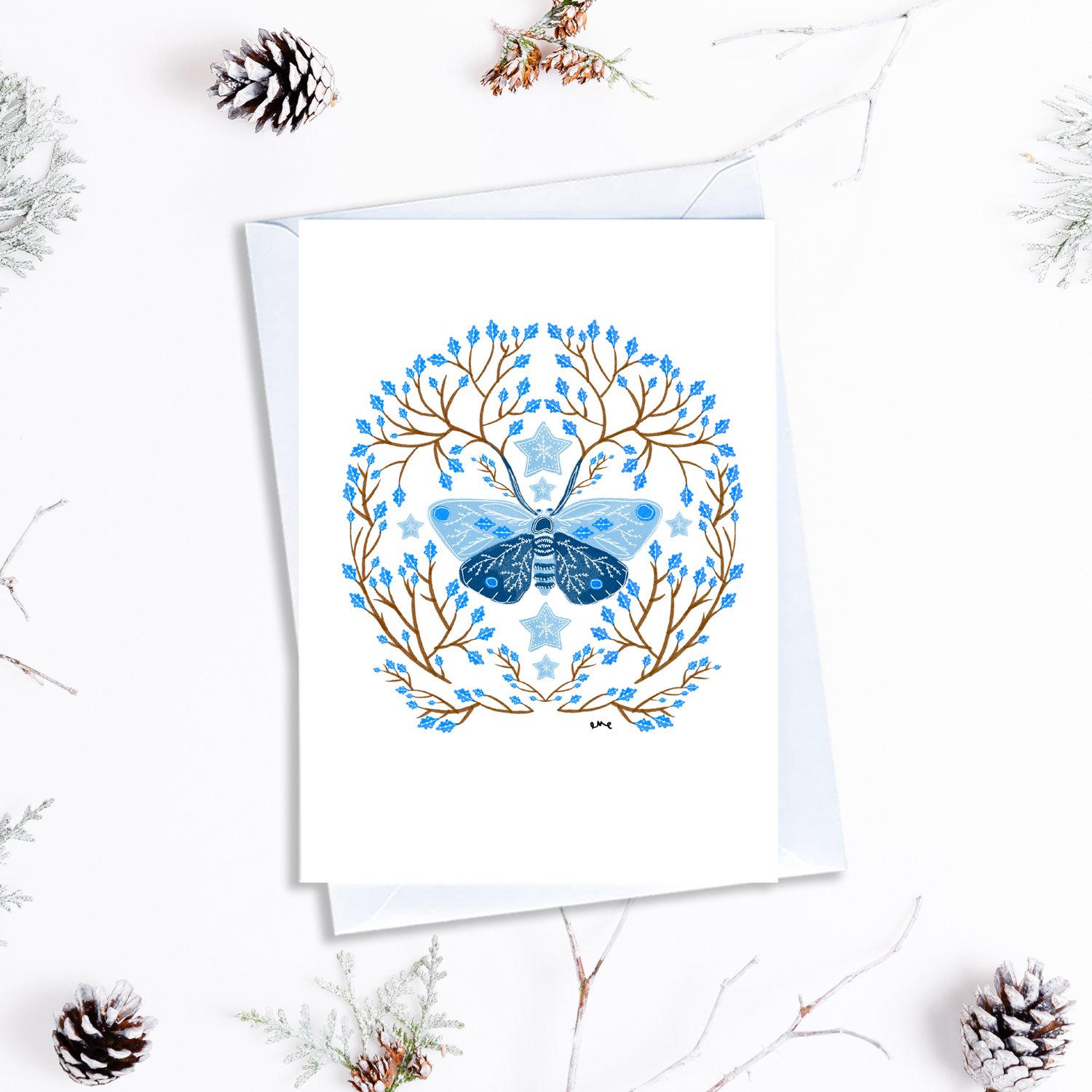 Elephantstones-Illustrated-Christmas-Cards-2021-Scandi-Moth-Square.jpg