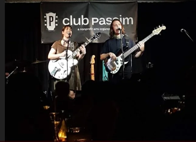 With Alisa Amador @ Club Passim