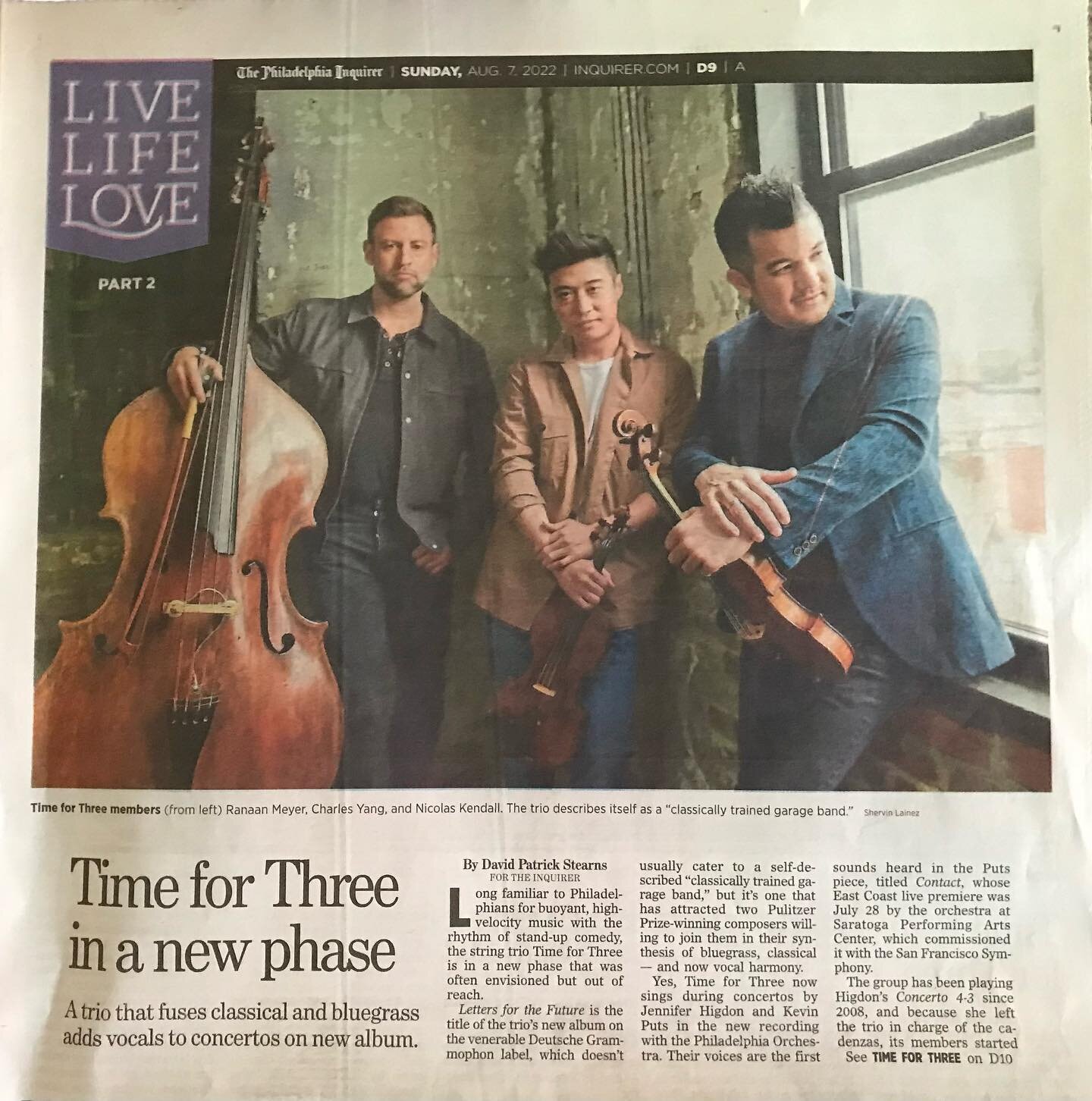 The Inquirer

Thank you to David Patrick Stearns and The Philadelphia Inquirer for our featured story. You always bring so much poetry to arts and culture. We appreciate you :)