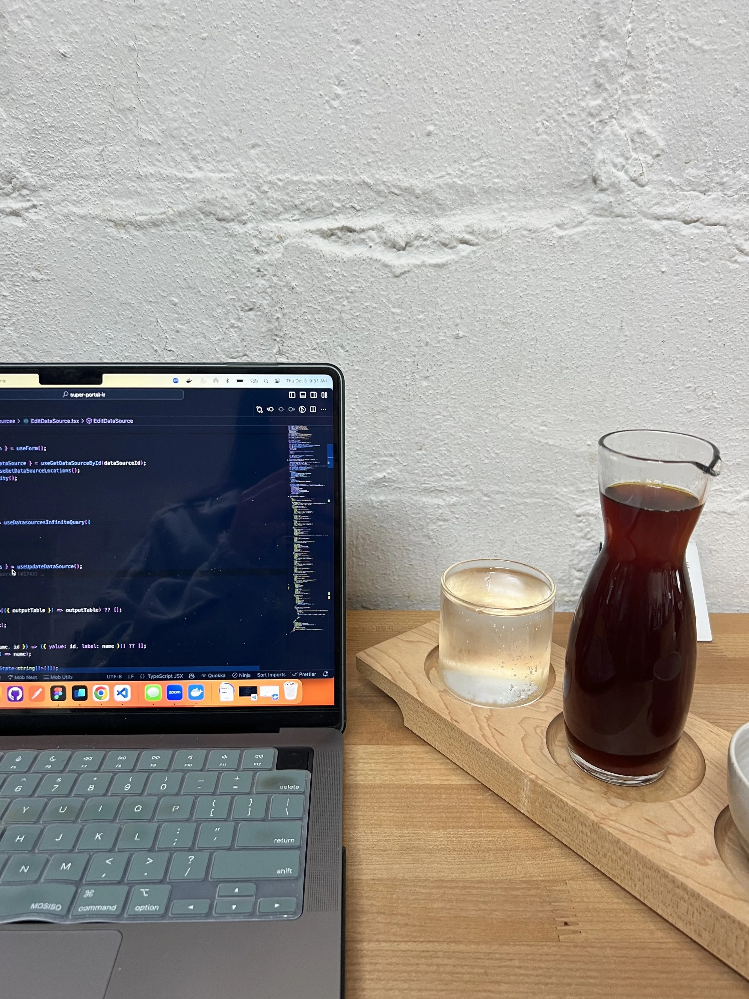 Working from a coffee shop in Bushwick