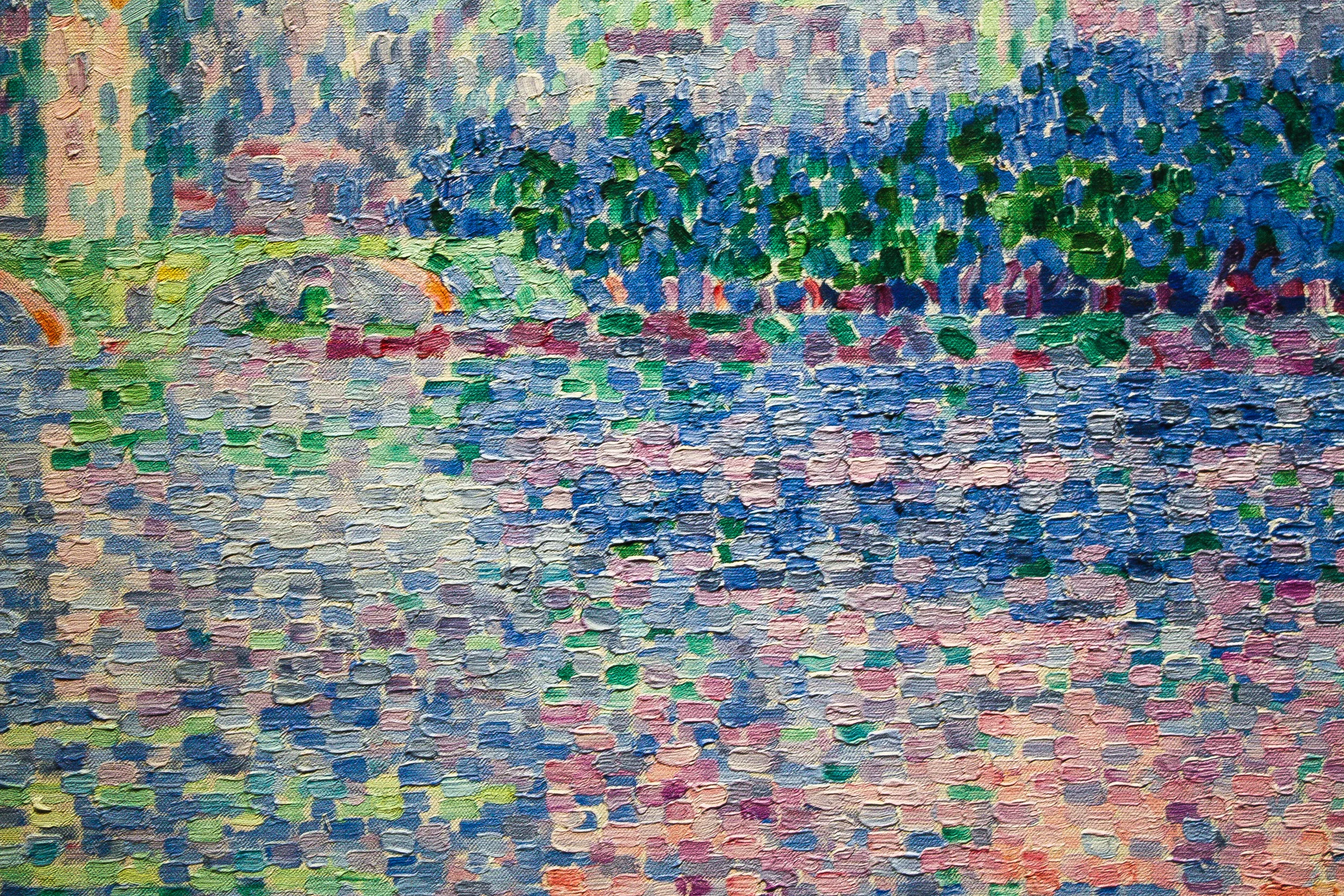 Closeup of Paul Signac's Palais des Papes, Avignon , 1909