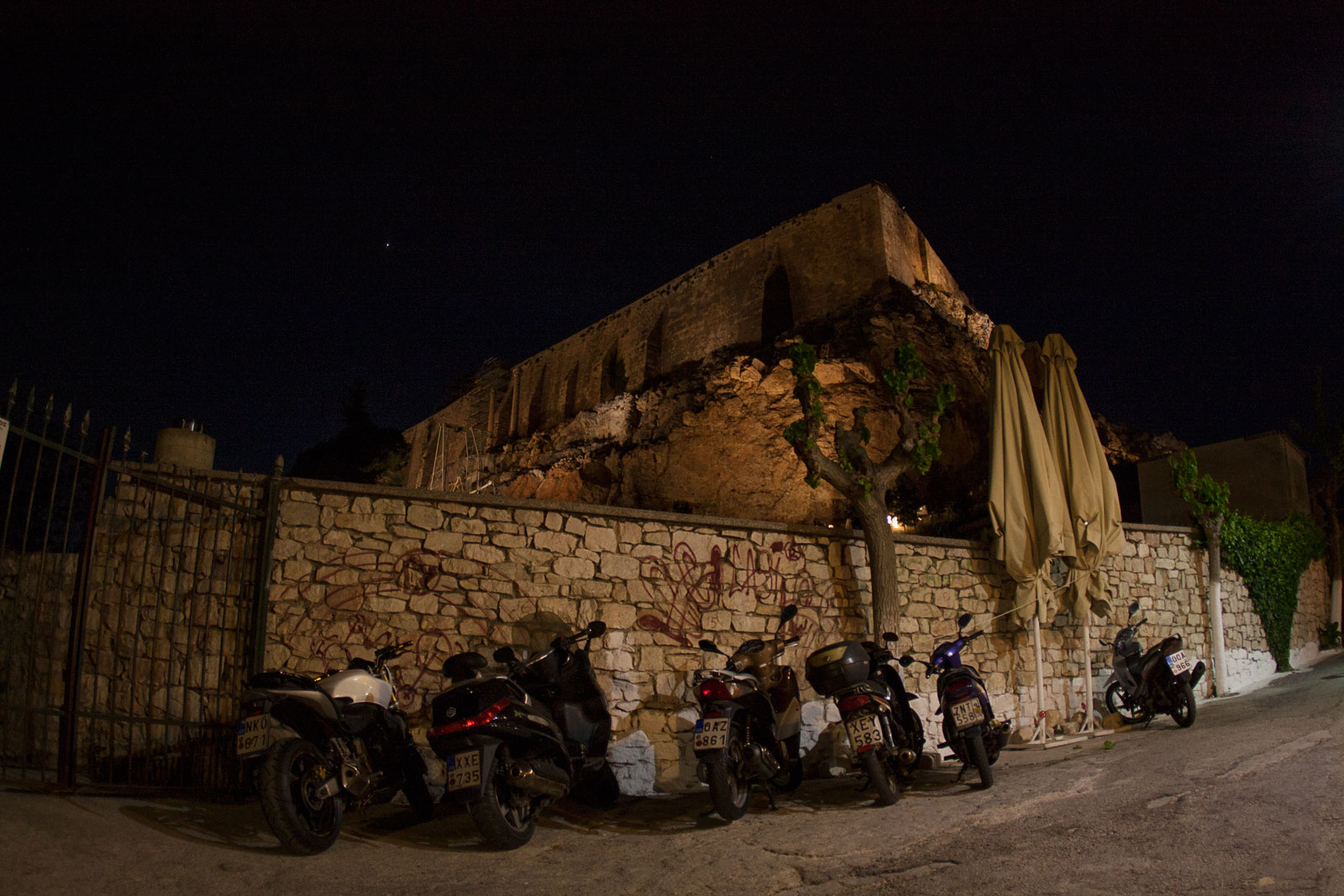 The Acropolis looming over the city