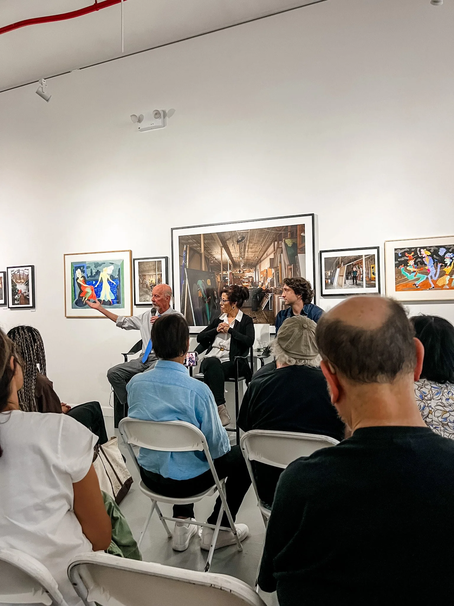 Joshua Charow at Westwood Gallery. He documented NYC artists in their lofts.