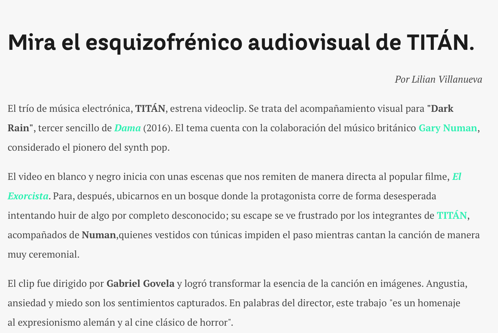 Mira el esquizofrénico audiovisual de TITÁN.