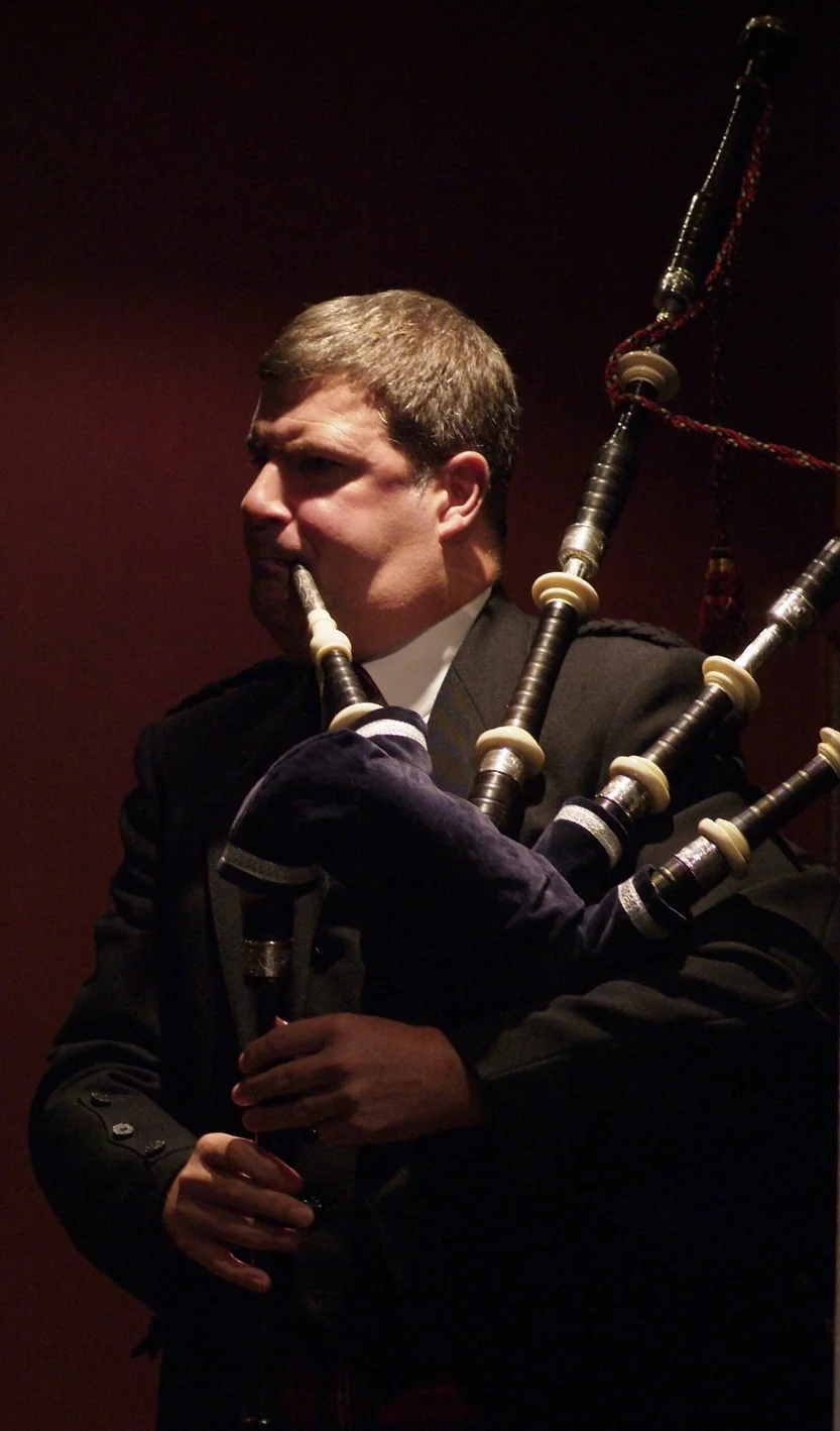 Playing at a wedding. Melville Castle, near Edinburgh