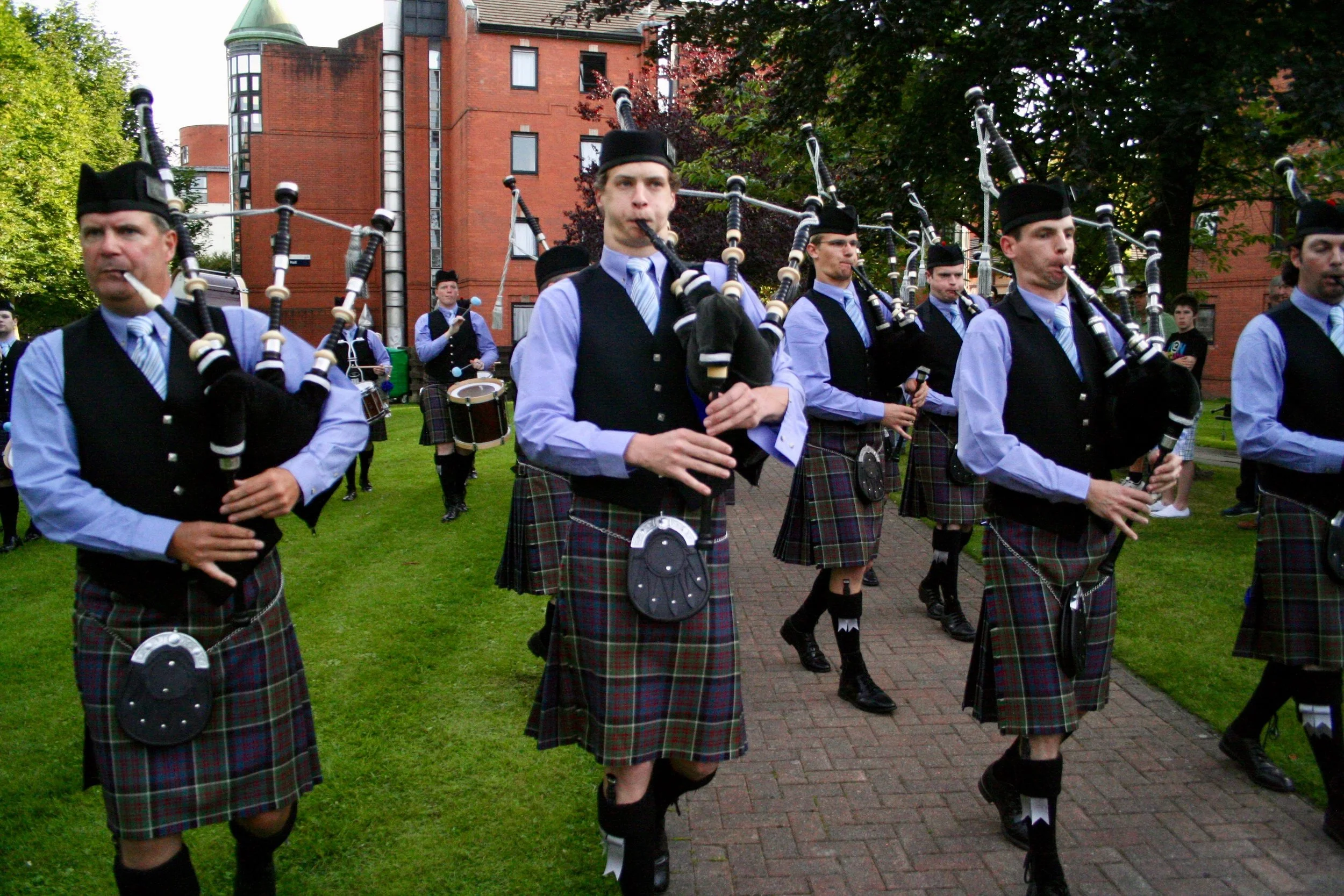 The Band Club Sydney, preparing for the Grade 1 competition at the Worlds Glasgow
