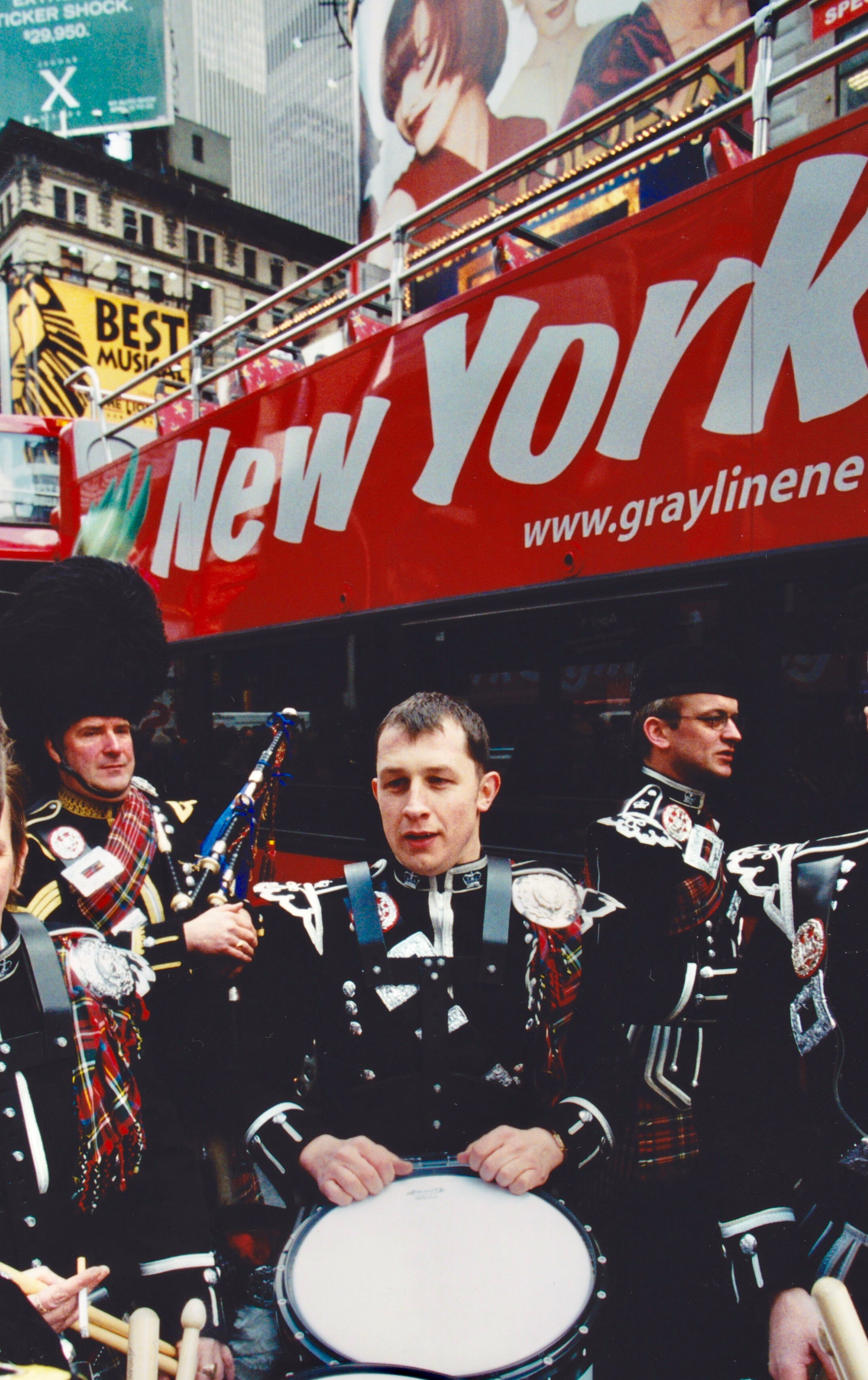The launch of the Greyline Service Times Square, New York
