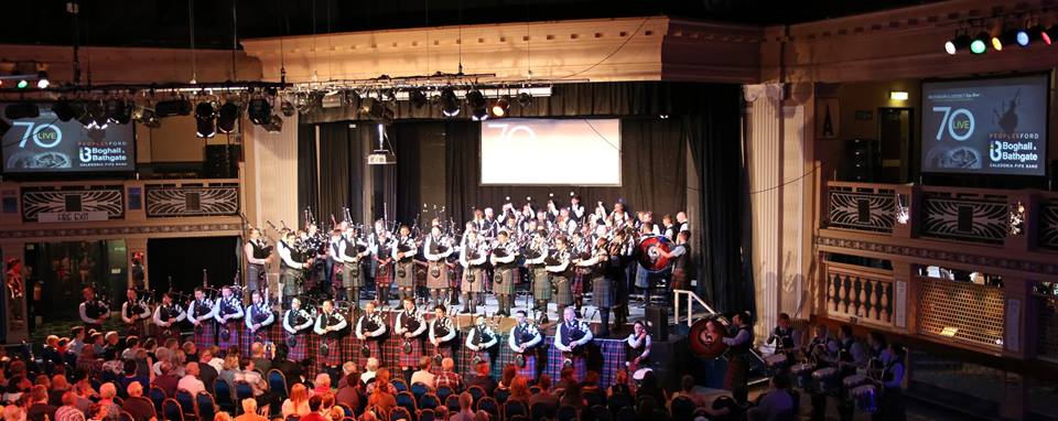 On Stage with Boghall and Bathgate at the Bucksburn and District Pipe Band concert May 2017