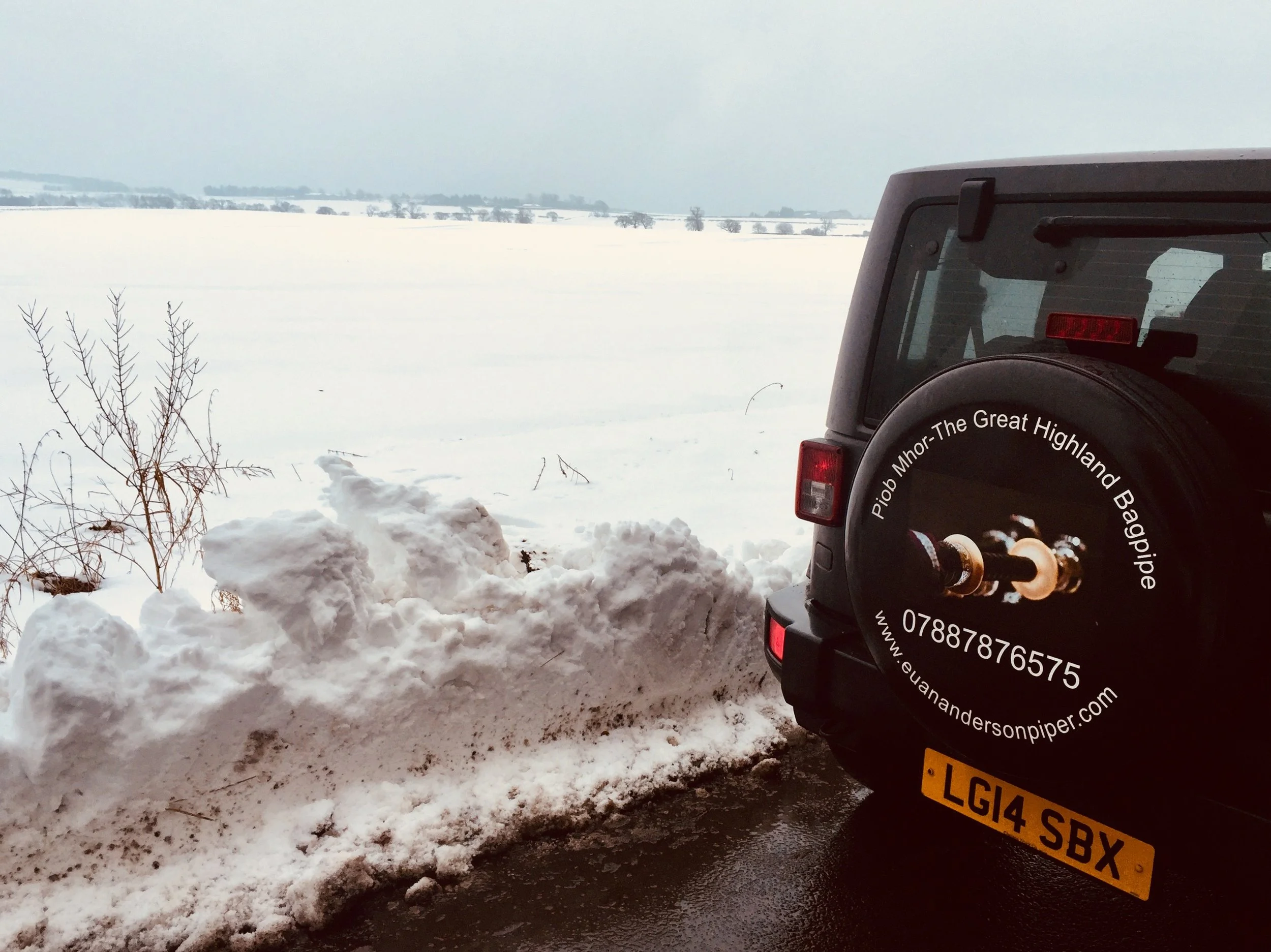 On the back roads near Edinburgh