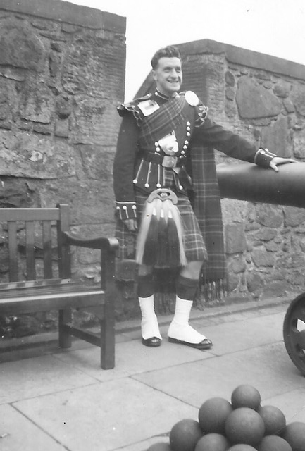 My uncle Chris Anderson, Scots Guards. Edinburgh Castle