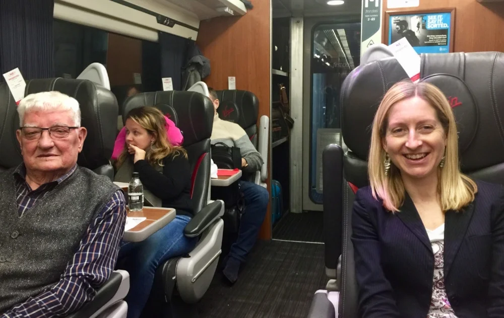 The Train Journey South November 2018 Andrew Wright and Jenny Hazzard