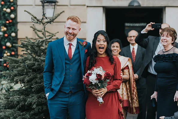 A 30th December wedding and I was the surprise piper at the Raeburn House Hotel in Edinburgh. The new Mrs Bottrill was very pleased :)