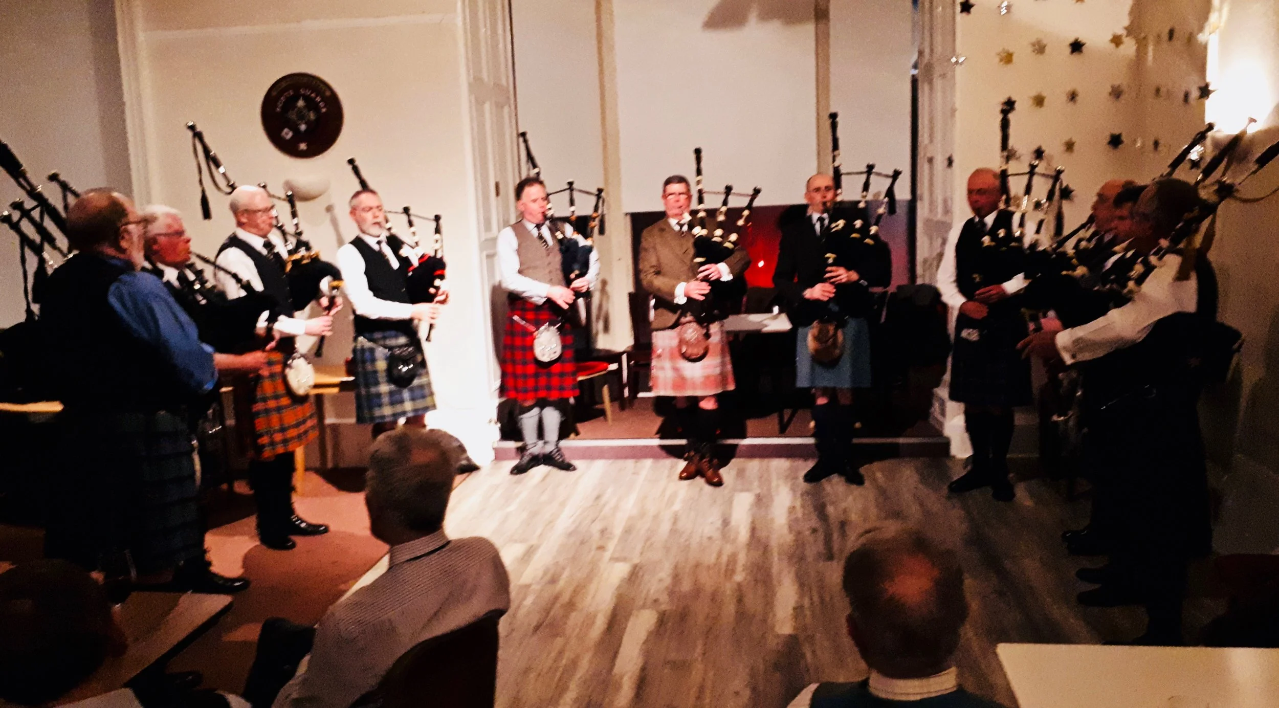 The Eagle Piper’s Society on the floor