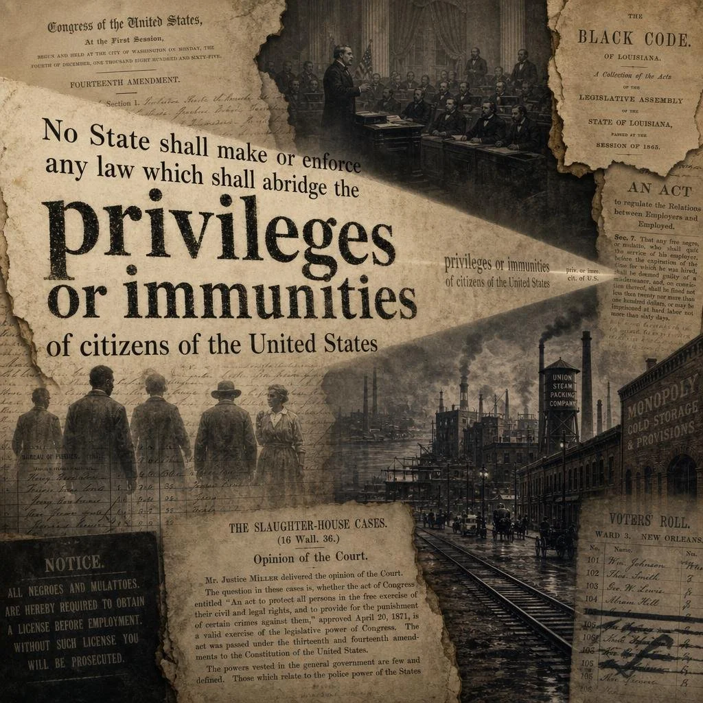 The Clause in the 14th Amendment that the Supreme Court Gutted