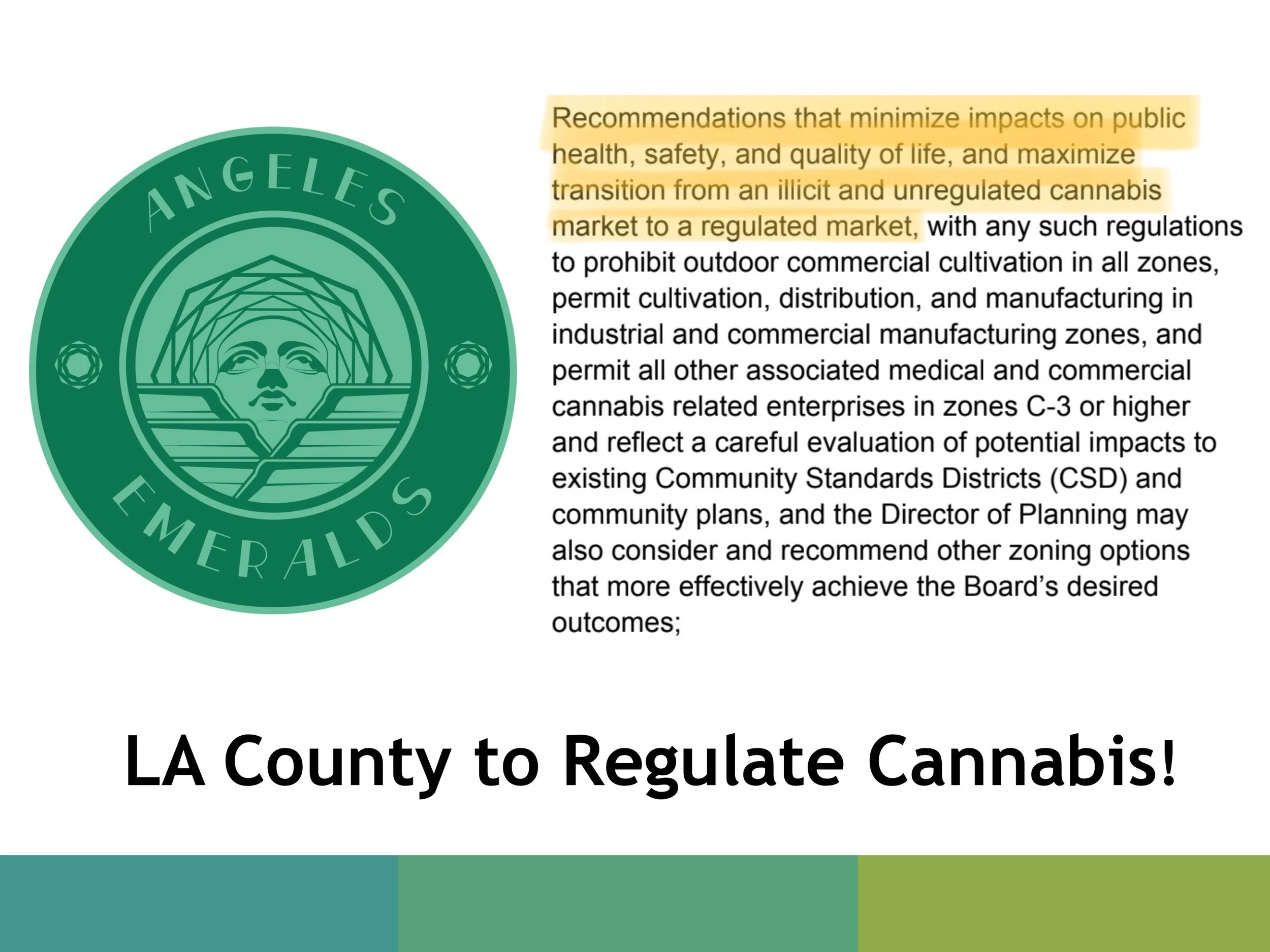 Angeles Emeralds Convinces LA County to Explore Regulating Cannabis