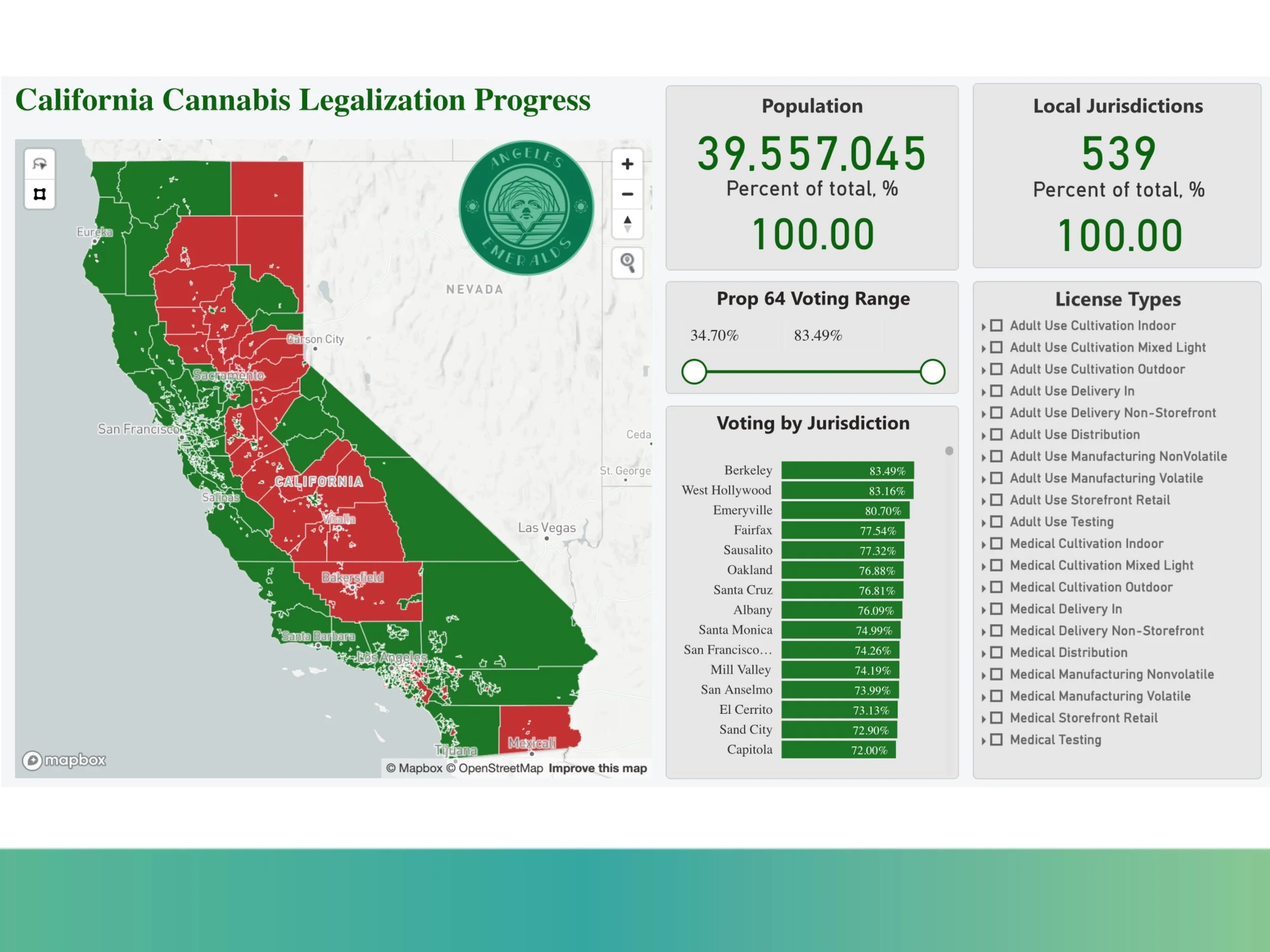 INTRODUCING INTERACTIVE MAP OF CALIFORNIA CANNABIS LEGALIZATION PROGRESS
