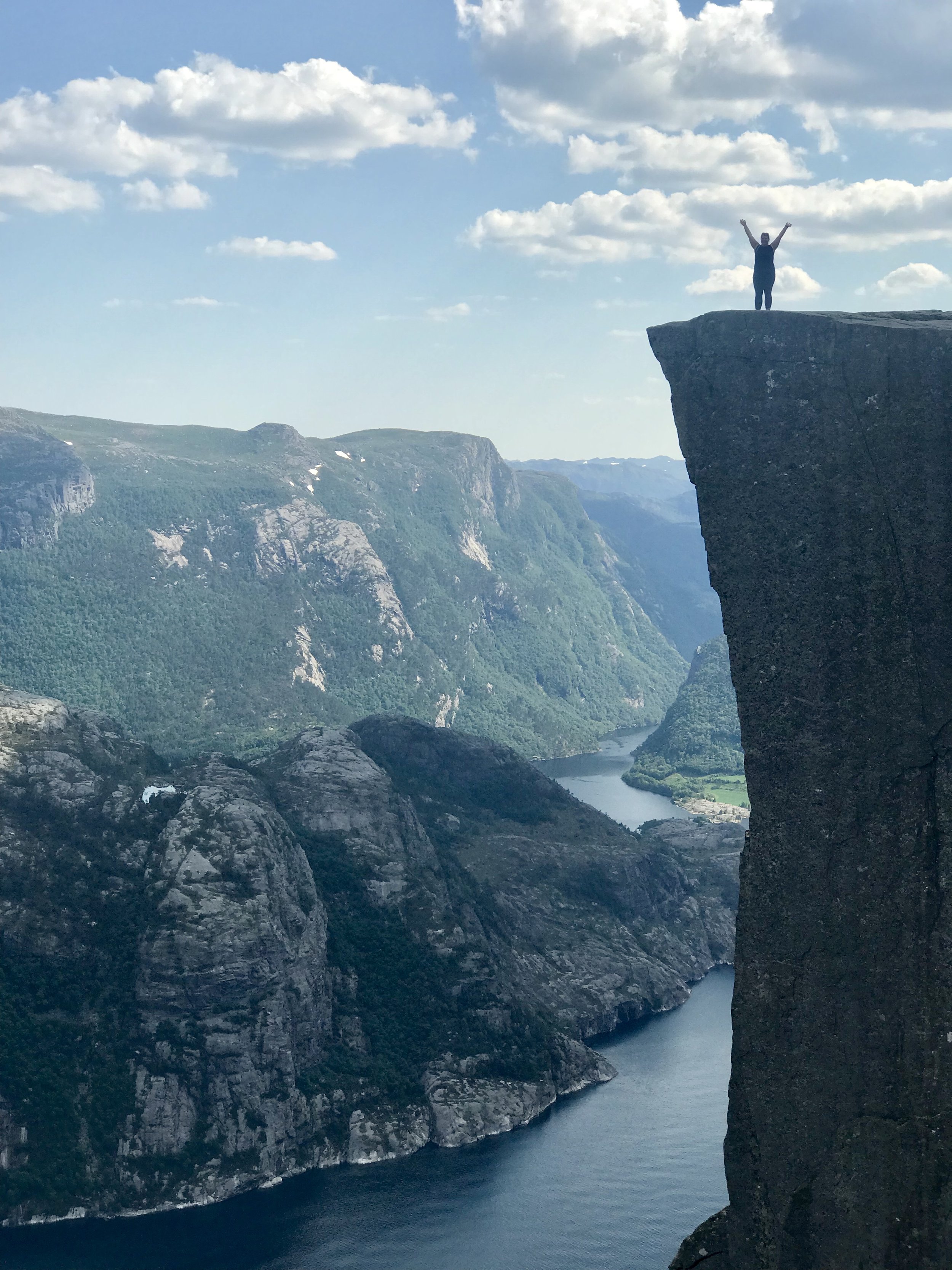 Sharleen on Pulpit Rock.