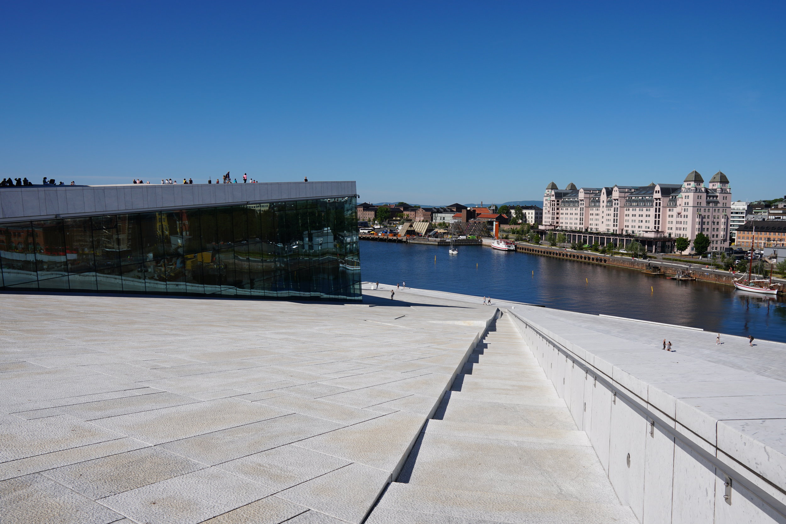  Walking on the Opera House, checking out the views. 