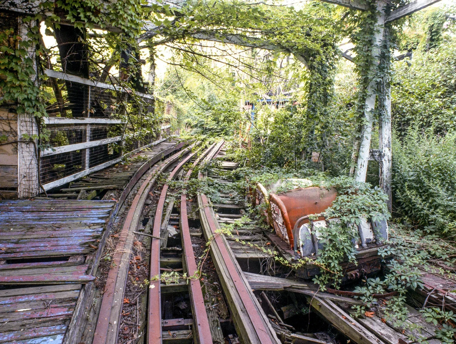 Thunderbolt Car with Ivy - Coney Island 1997