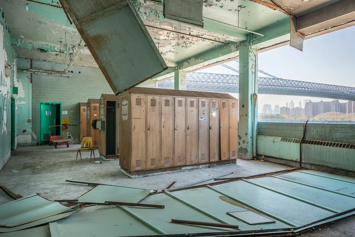"Package House Locker" Archival Pigment Print, 27 3/8"x 40"