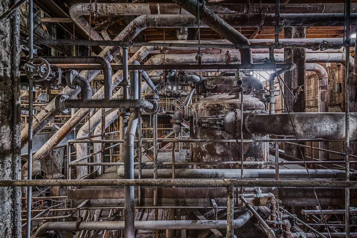 "Boiler Pipes" Archival Pigment Print, 27 3/8"x 40"