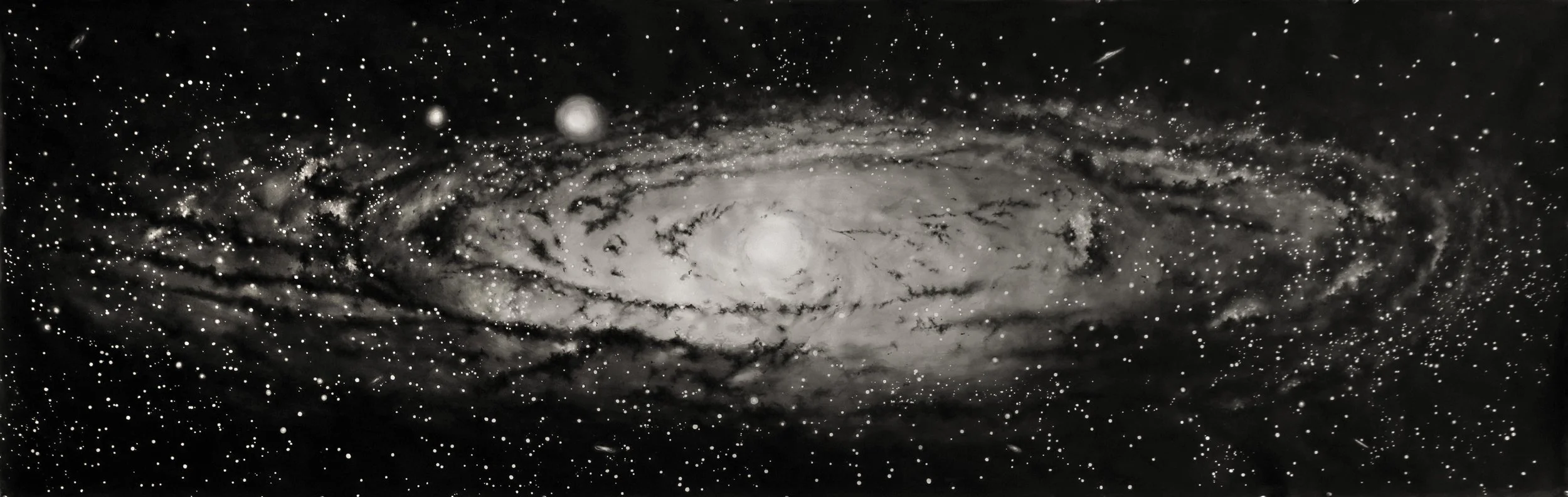 Thomas Broadbent, “Andromeda” watercolor on paper, 44” x 136”
