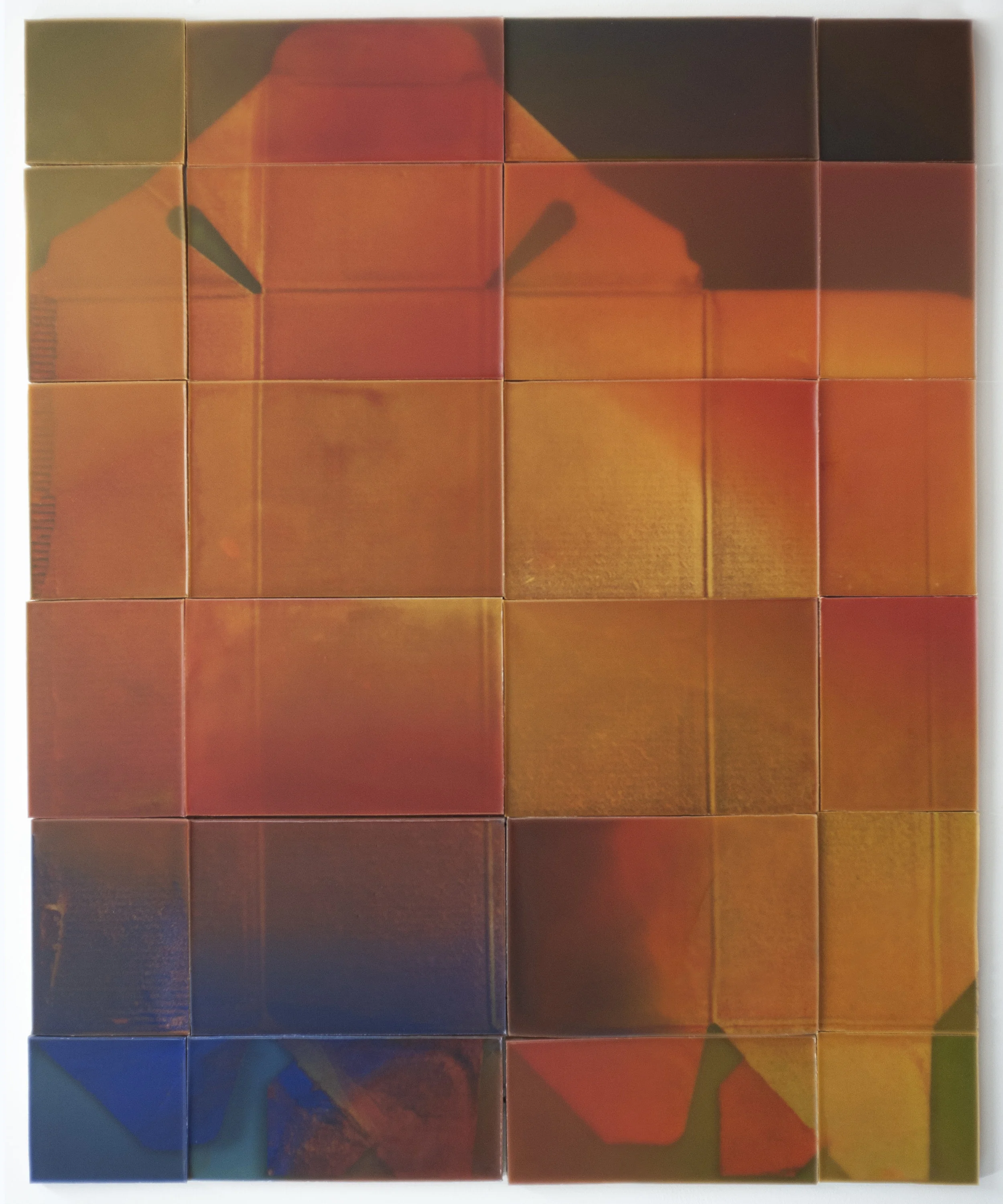 Joanne Ungar, “JWB” (wax, board, paint, pigment) 59”x48”
