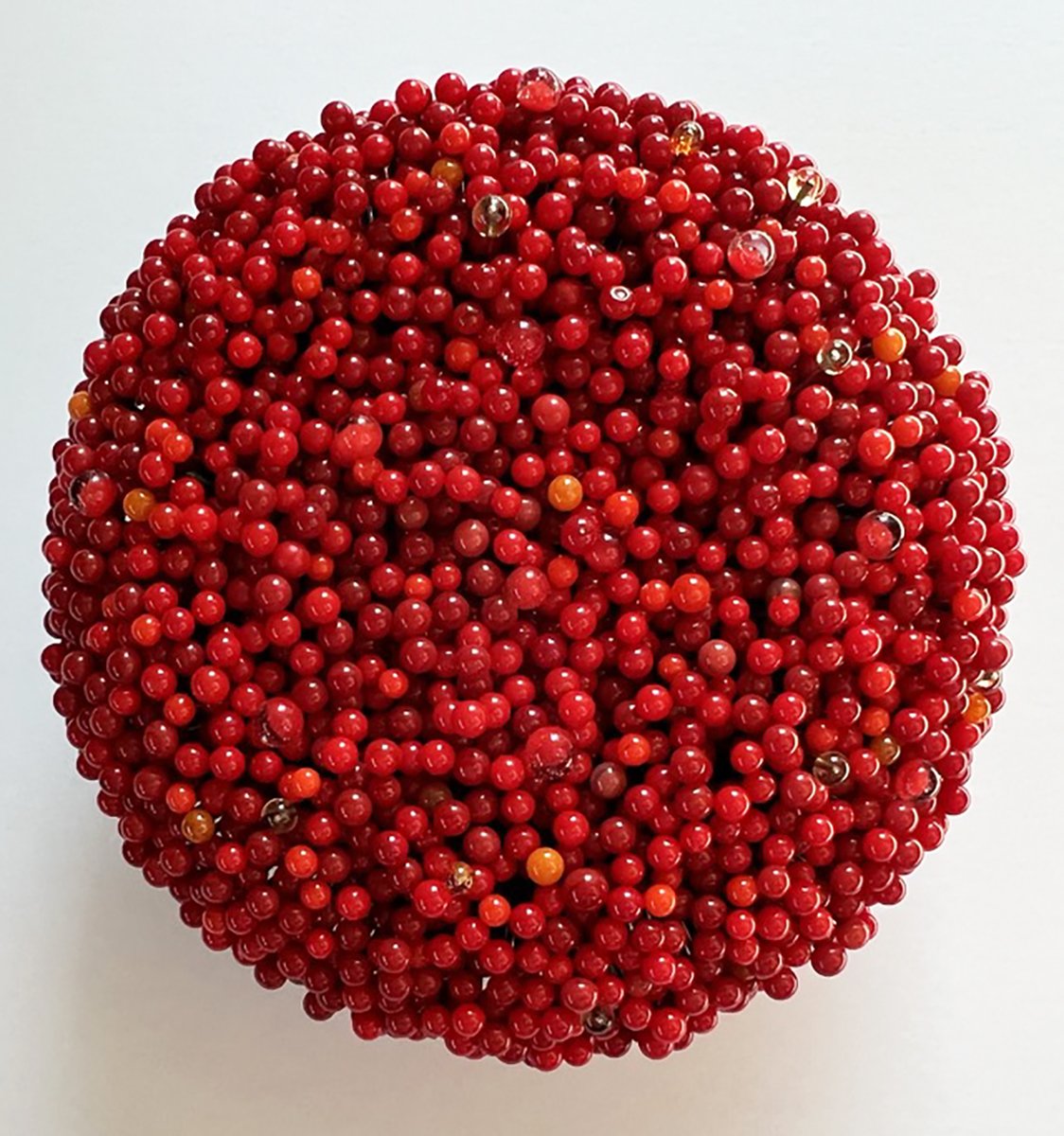 Beth Dary, "Notions, red 3.5"diameter" $900.00