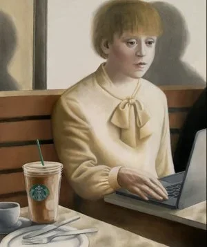 Amy Hill, “Woman on Laptop”
