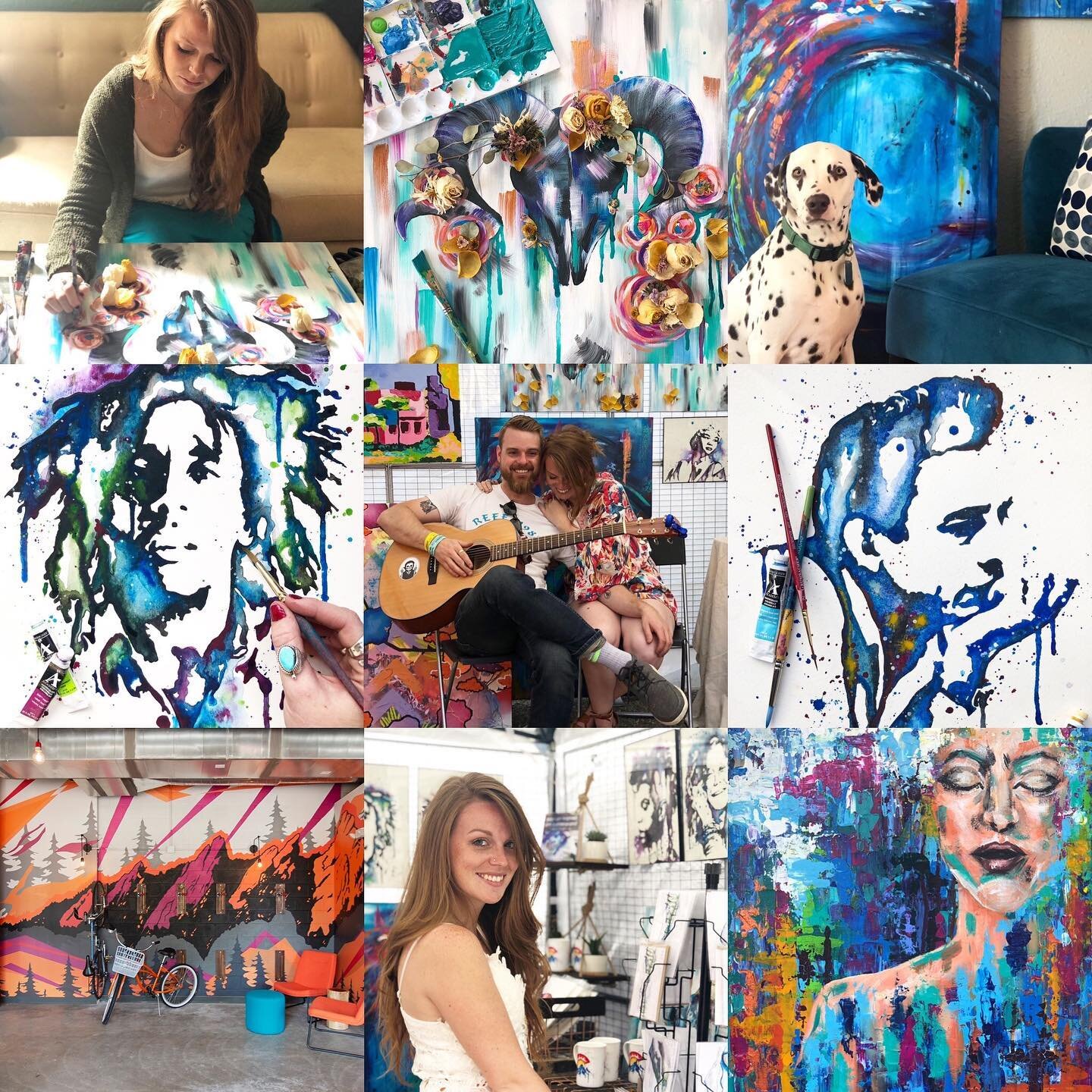 I hope you all had an amazing holiday with family and friends! Here are some of my best artistic moments of 2019 for #topnine - I continued to paint watercolor portraits of Johnny Cash and Bob Marley, but I also worked my way back to my first love...