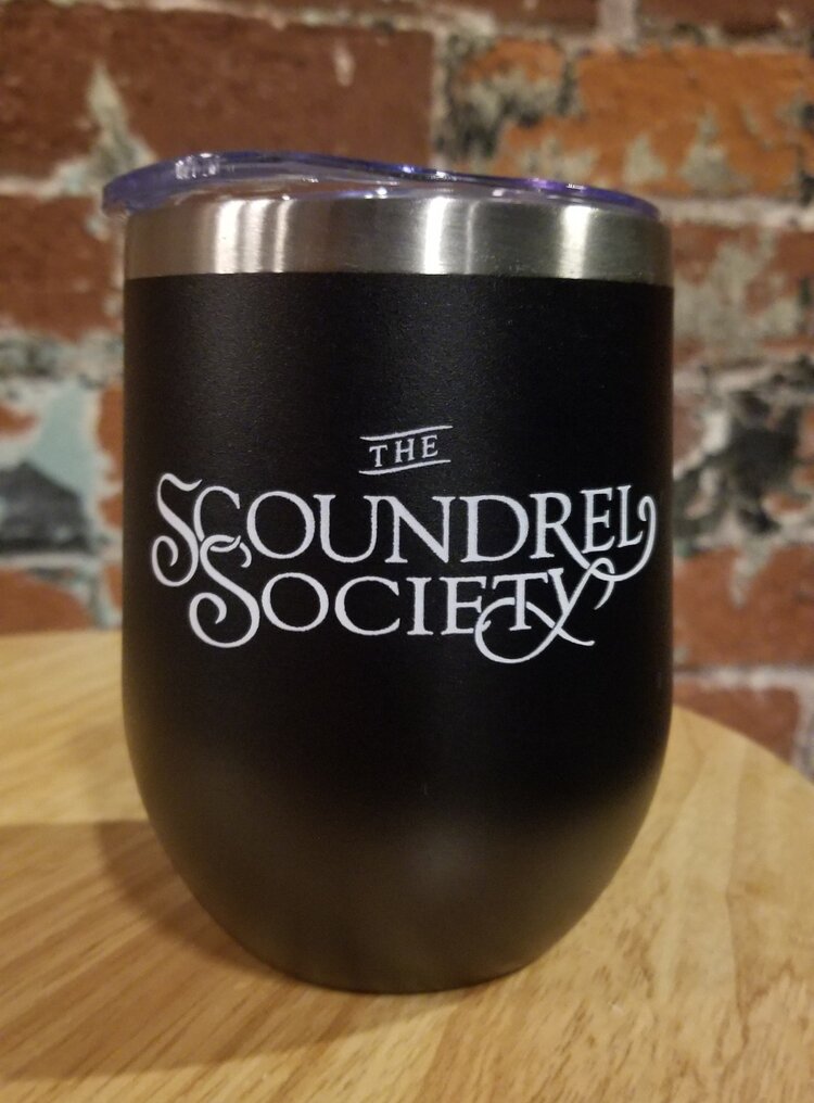 Scoundrel Society Black Metal Travel Mug — The Scoundrel & Scamp