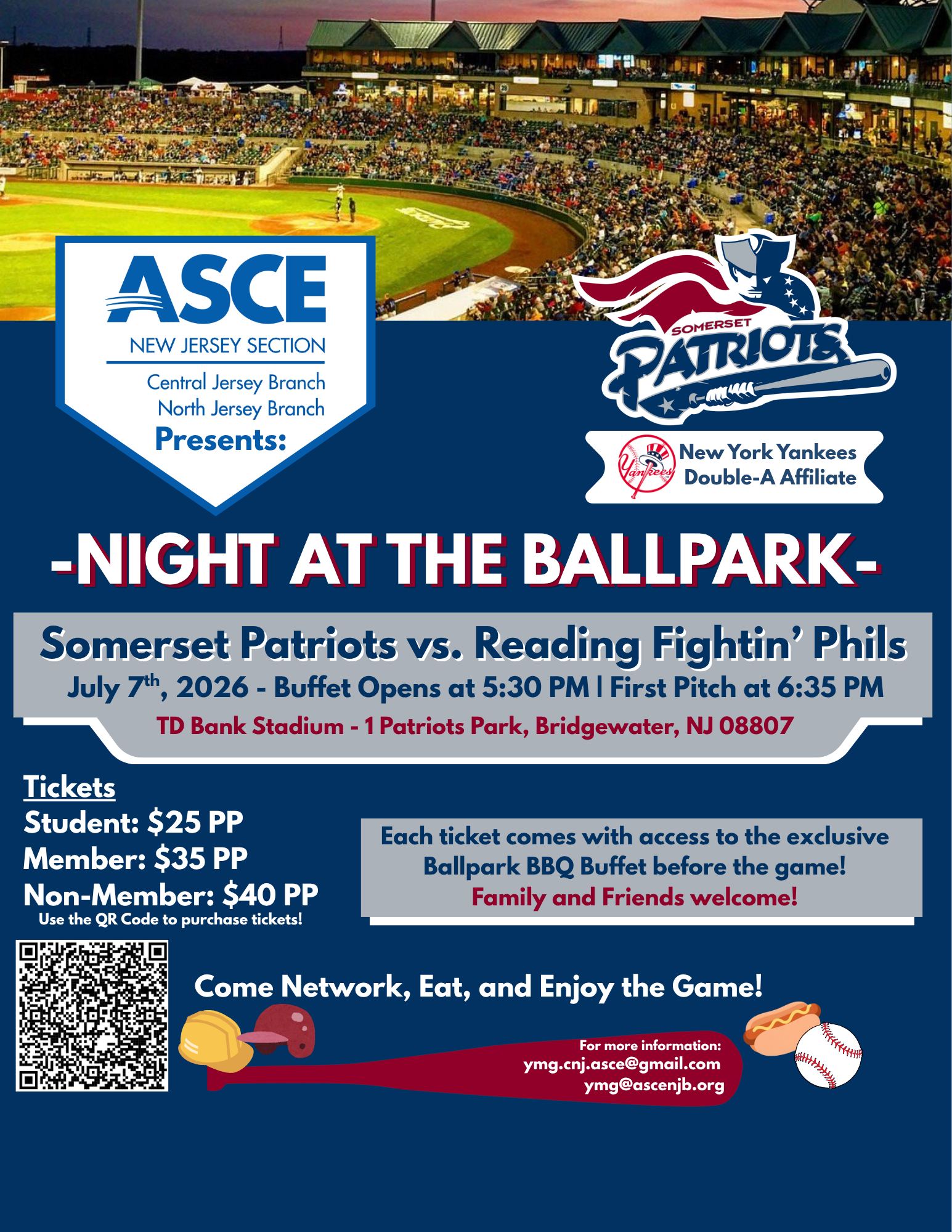 Somerset Patriots vs. Reading Fightin' Phils